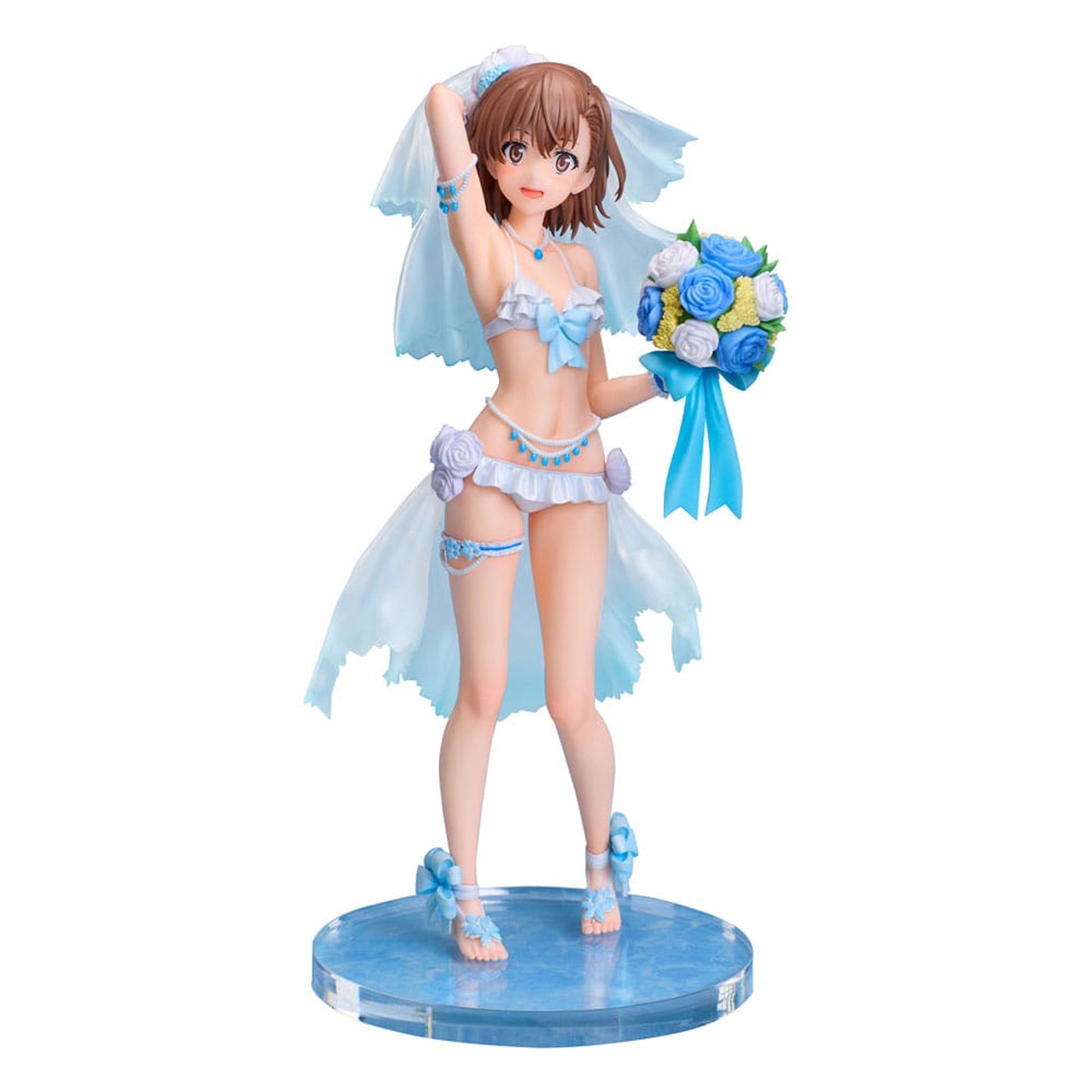 A Certain Scientific Railgun T 1/7 Mikoto Misaka Wedding Swimsuit Ver. -Figuuri