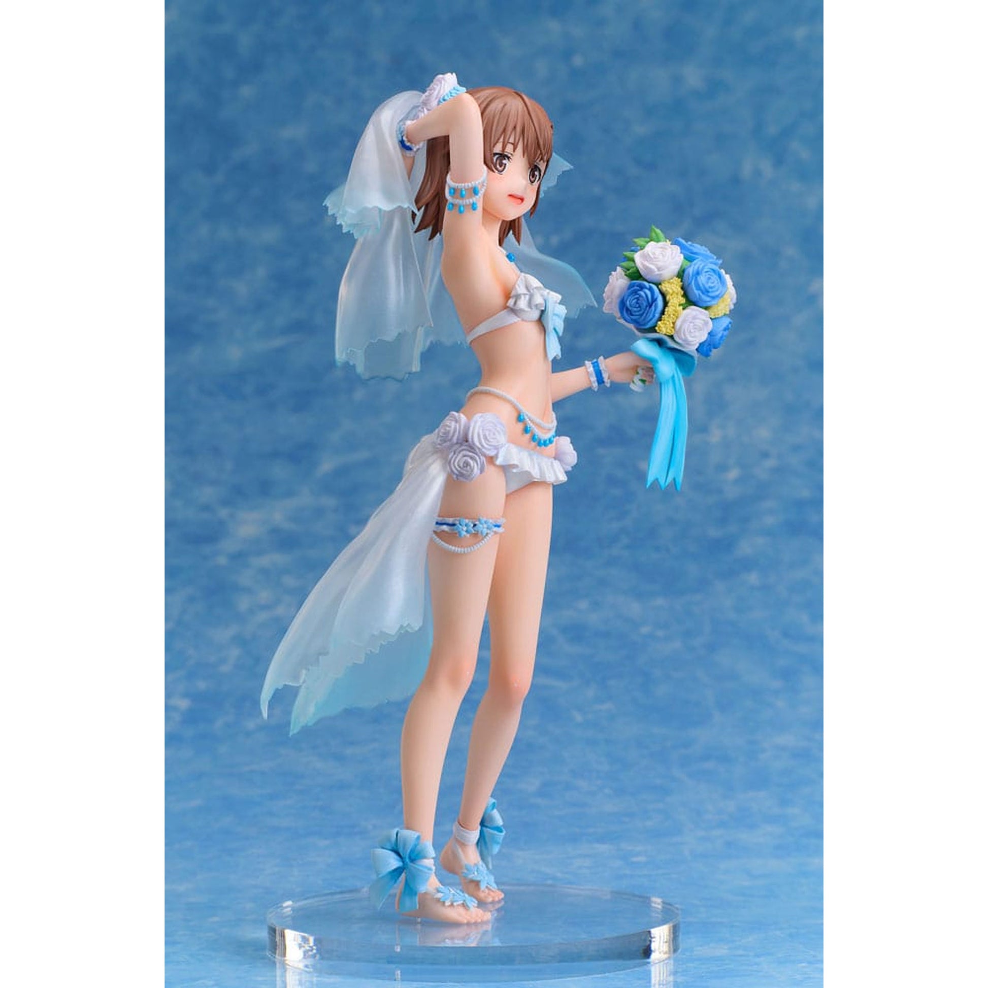 A Certain Scientific Railgun T 1/7 Mikoto Misaka Wedding Swimsuit Ver. -Figuuri