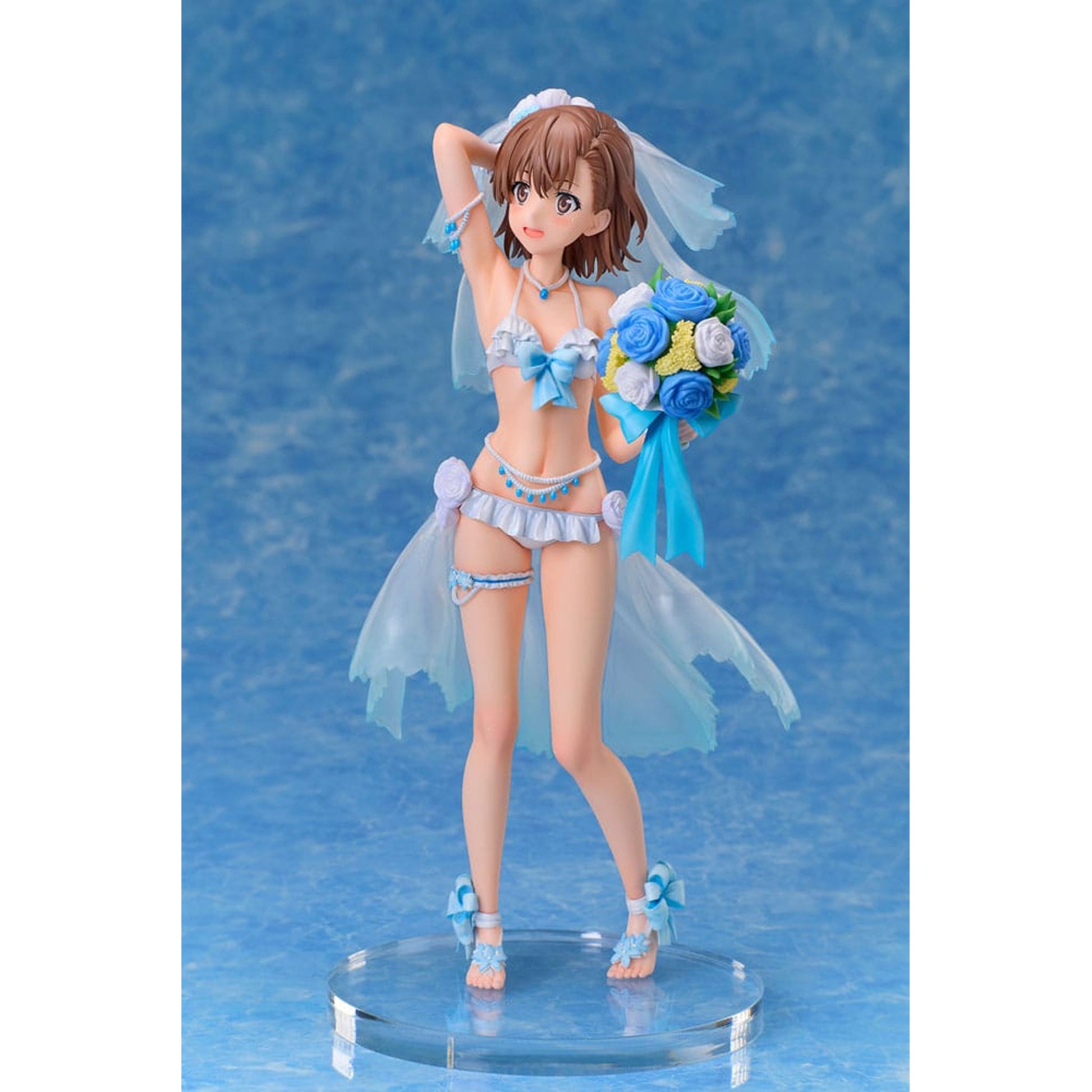 A Certain Scientific Railgun T 1/7 Mikoto Misaka Wedding Swimsuit Ver. -Figuuri