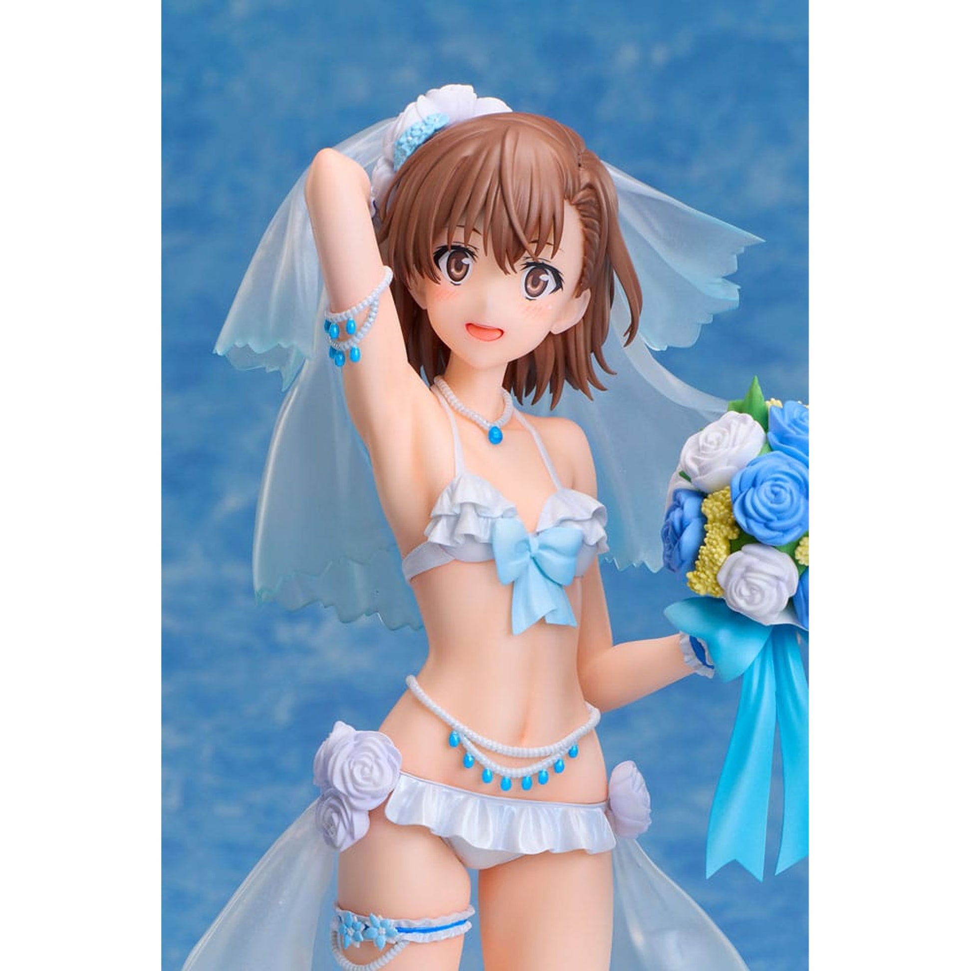 A Certain Scientific Railgun T 1/7 Mikoto Misaka Wedding Swimsuit Ver. -Figuuri
