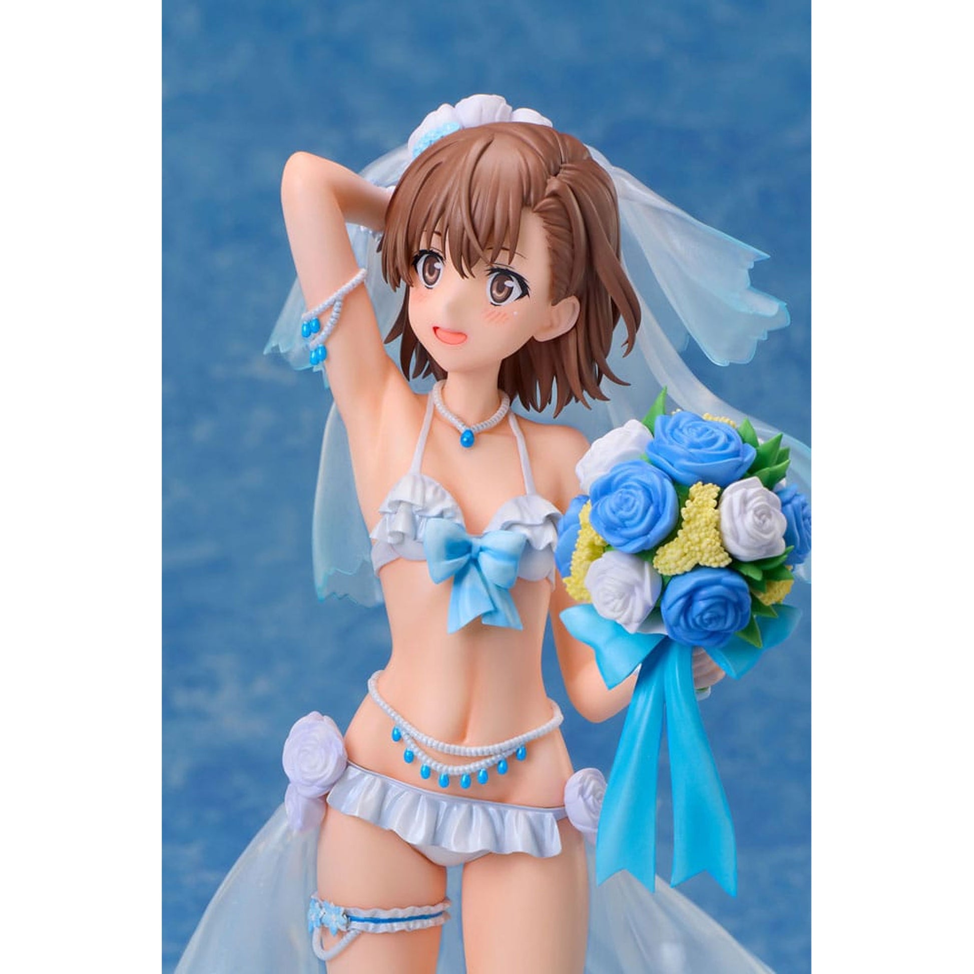 A Certain Scientific Railgun T 1/7 Mikoto Misaka Wedding Swimsuit Ver. -Figuuri