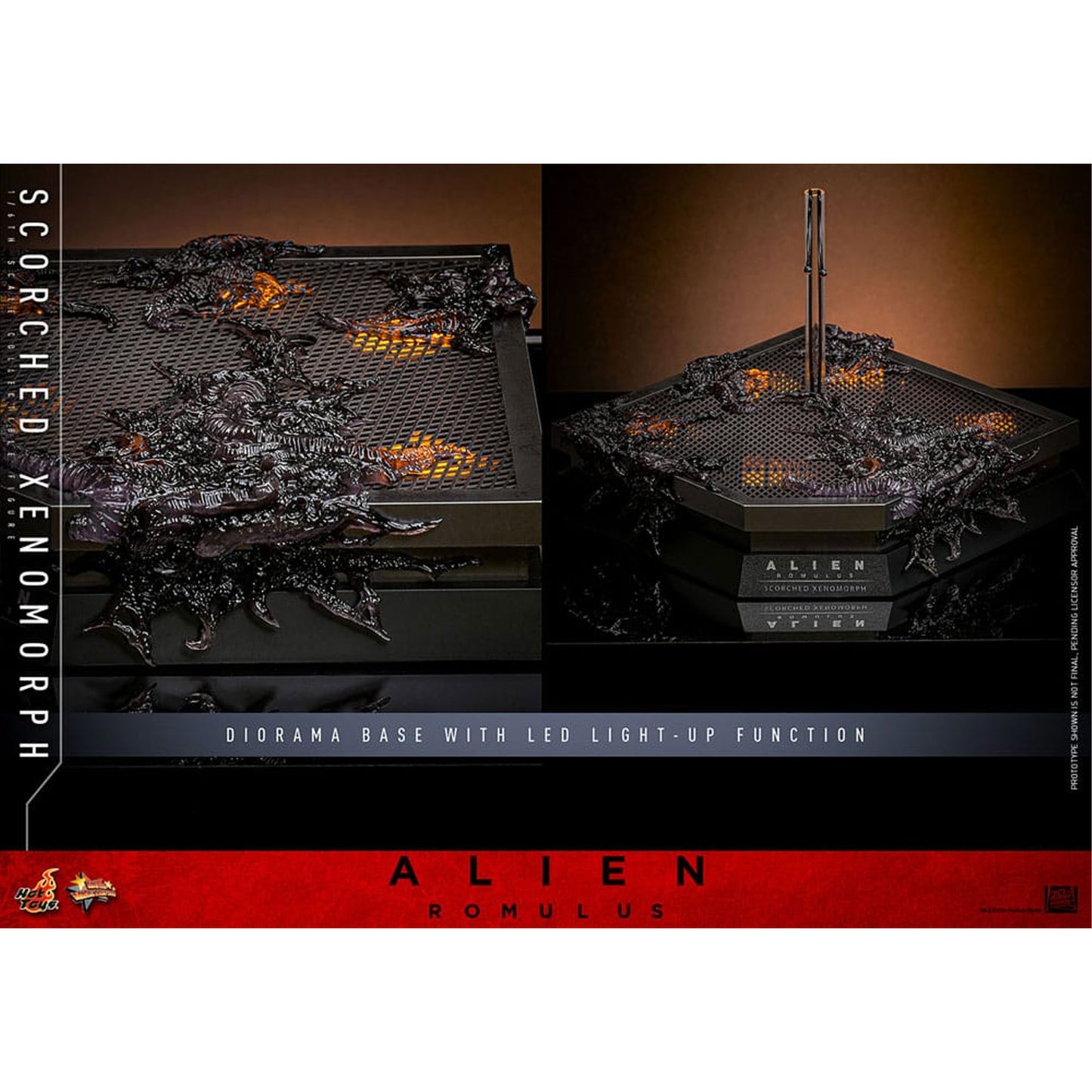 Alien: Romulus Movie Masterpiece 1/6 Scorched Xenomorph -Action Figure