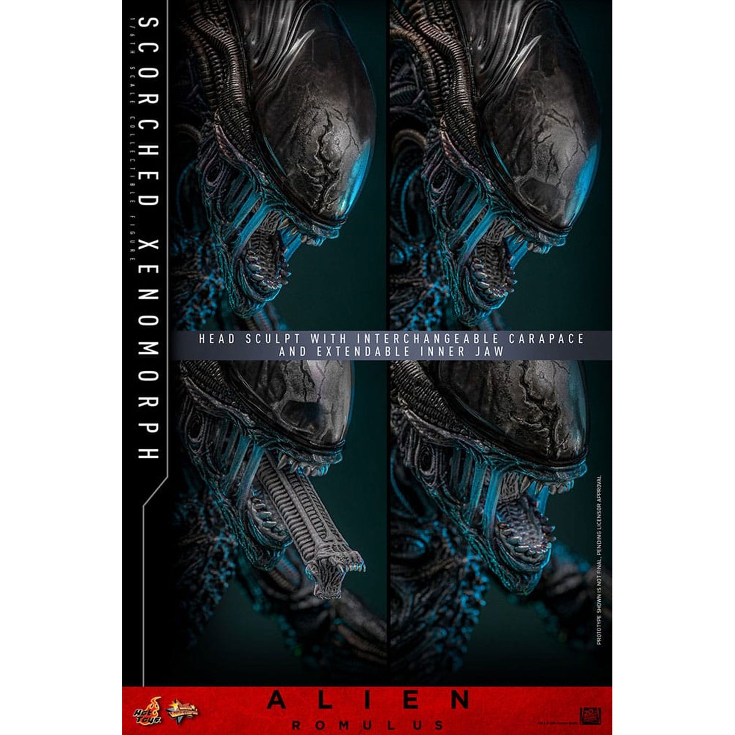 Alien: Romulus Movie Masterpiece 1/6 Scorched Xenomorph -Action Figure