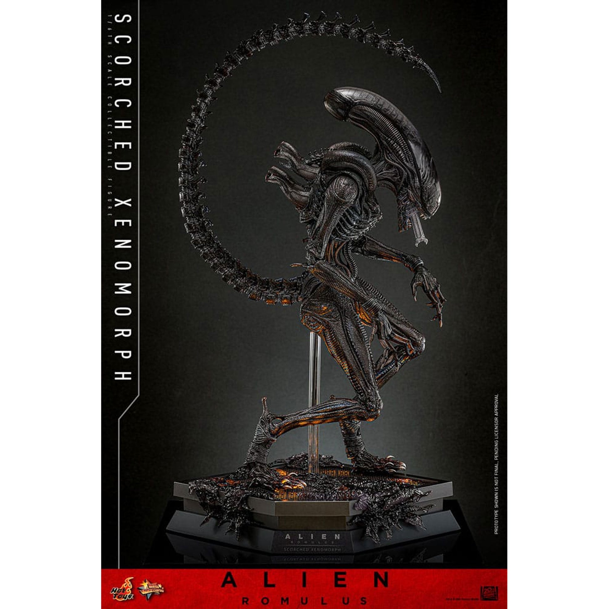 Alien: Romulus Movie Masterpiece 1/6 Scorched Xenomorph -Action Figure