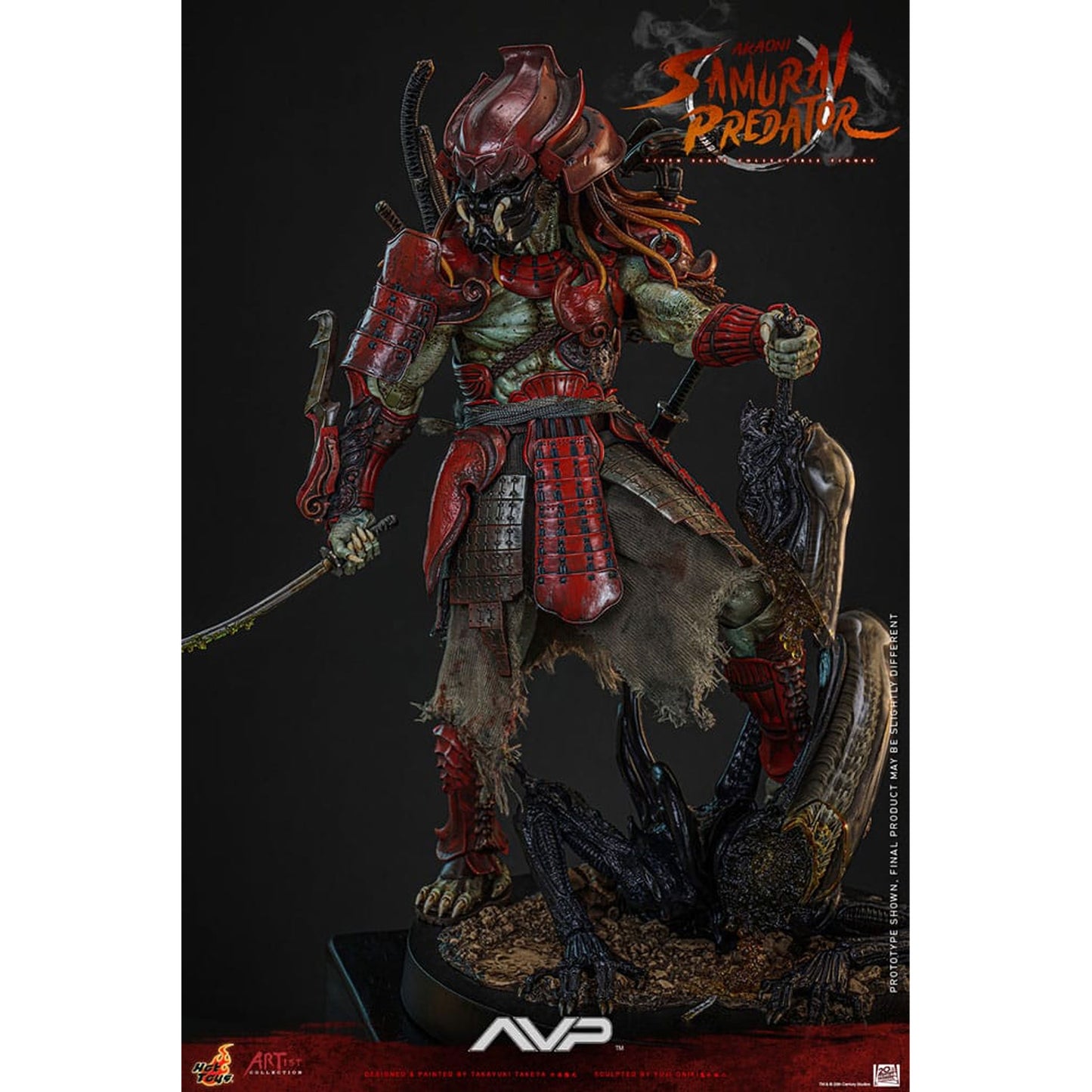 Alien vs. Predator Artist Collection 1/6 Akaoni Samurai Predator -Action Figure