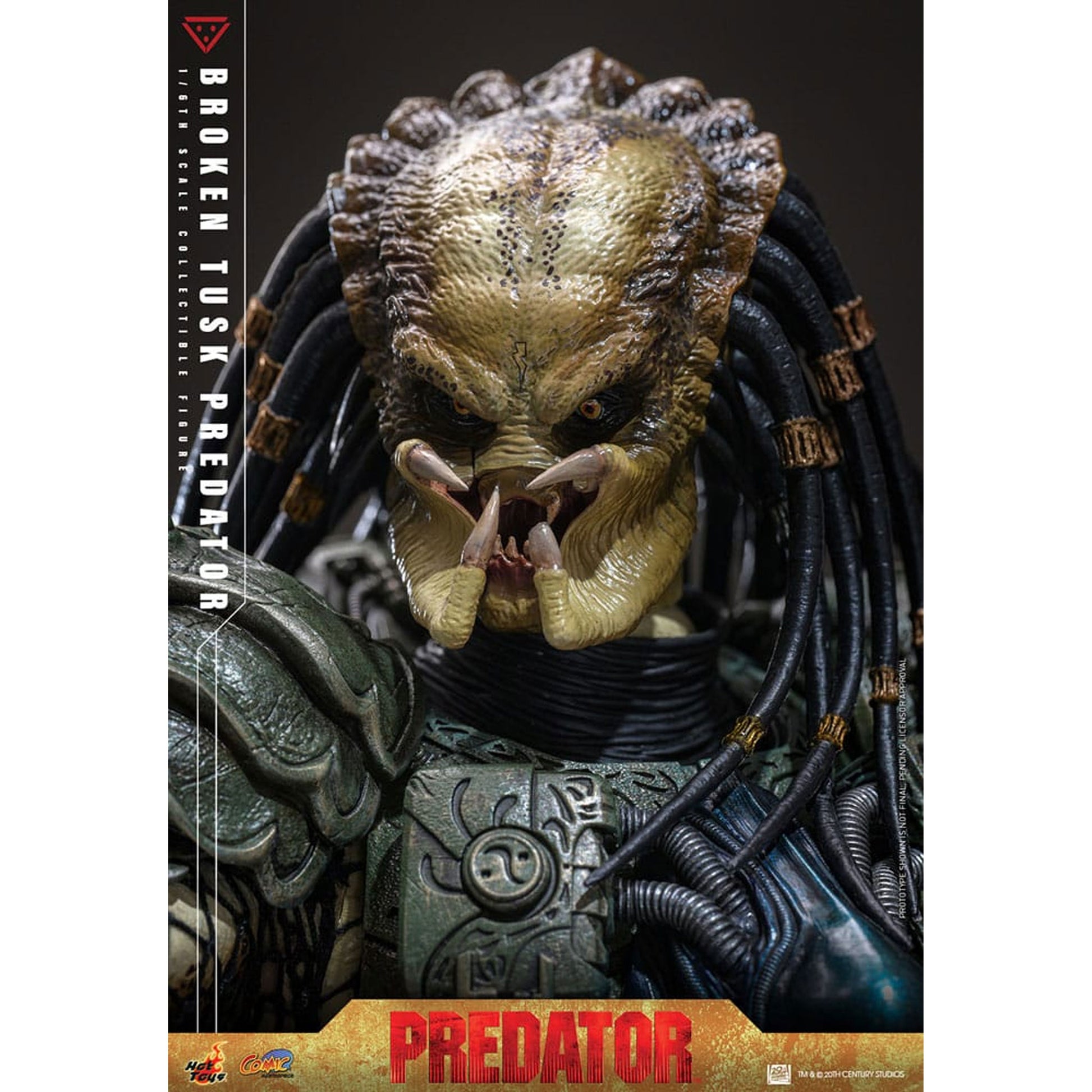 Alien vs. Predator Comic Masterpiece 1/6 Broken Tusk Predator -Action Figuuri