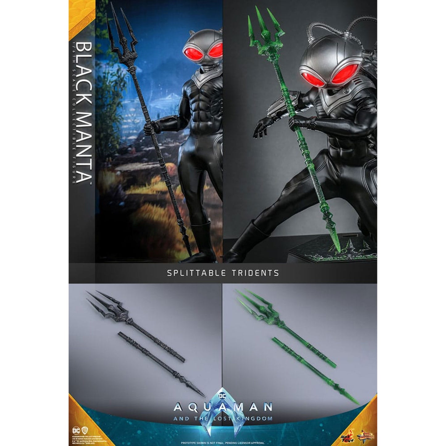 Aquaman and the Lost Kingdom Movie Masterpiece Action Figure 1/6 Black Manta
