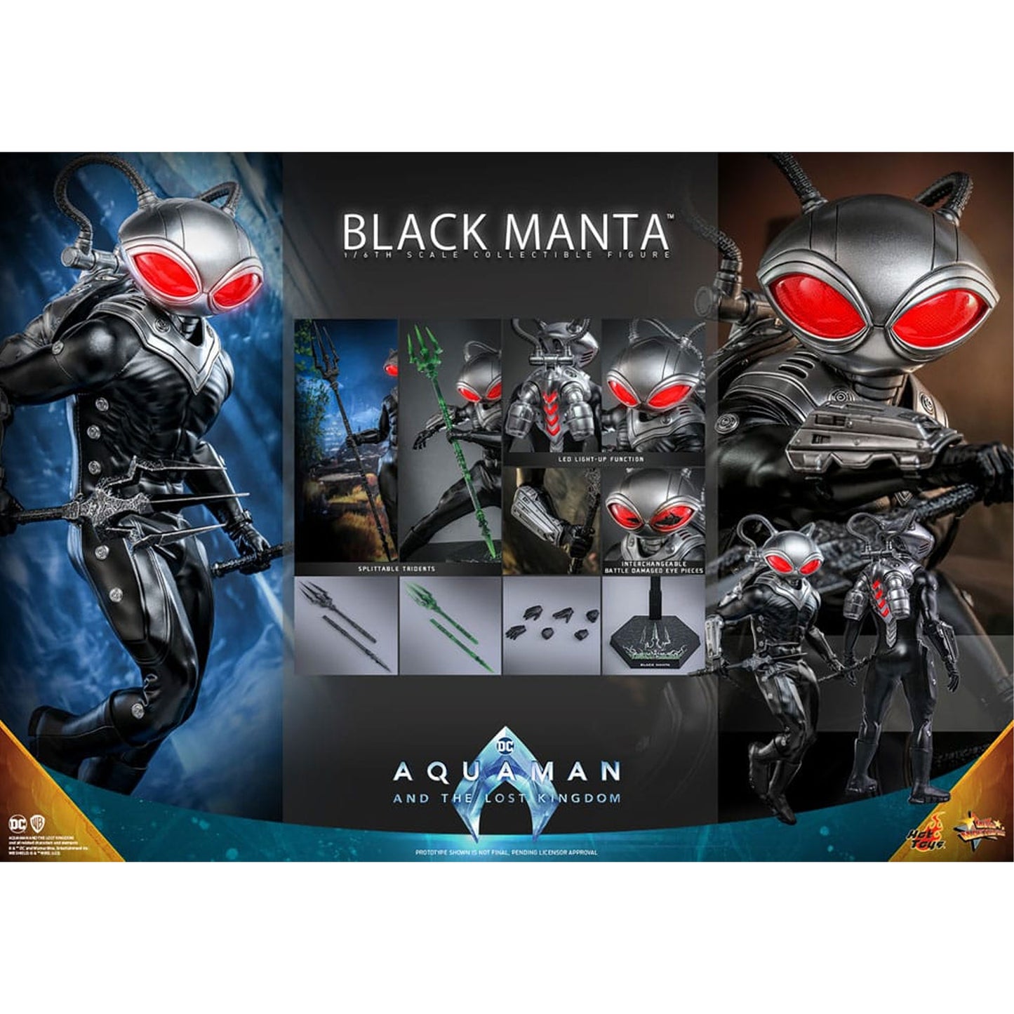 Aquaman and the Lost Kingdom Movie Masterpiece Action Figure 1/6 Black Manta