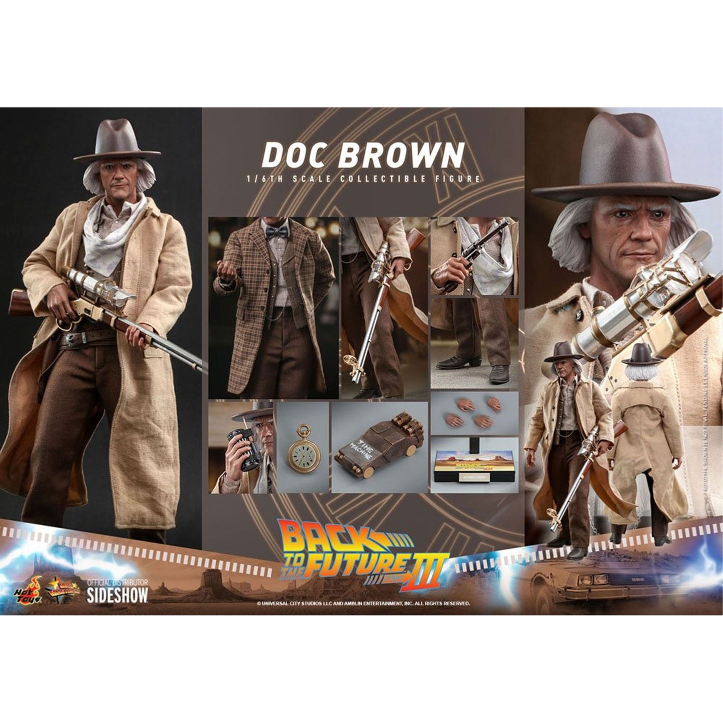 Back To The Future III Movie Masterpiece 1/6 Doc Brown