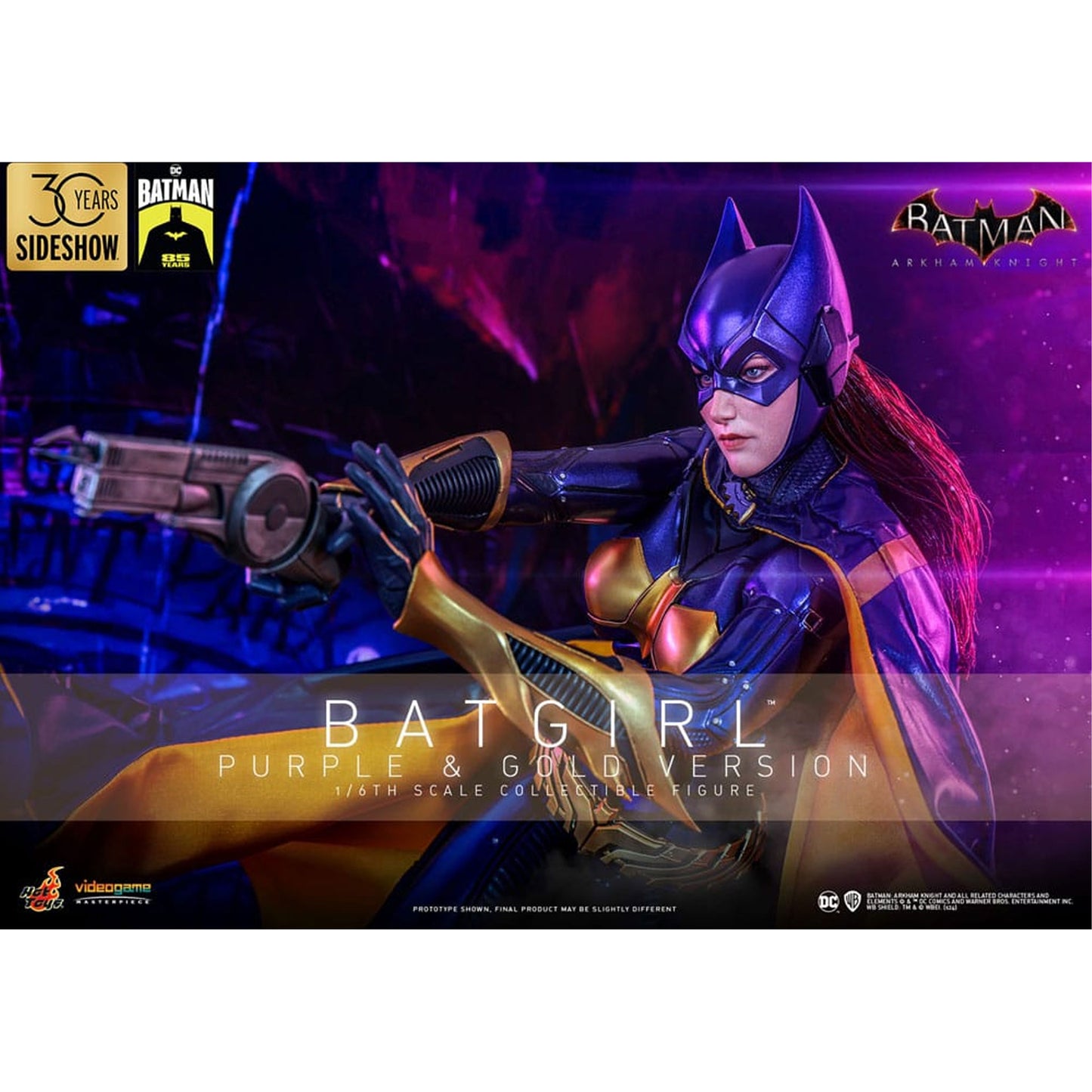 Batman Arkham Knight Videogame Masterpiece Action Figure 1/6 Batgirl (Purple and Gold Version) Exclusive