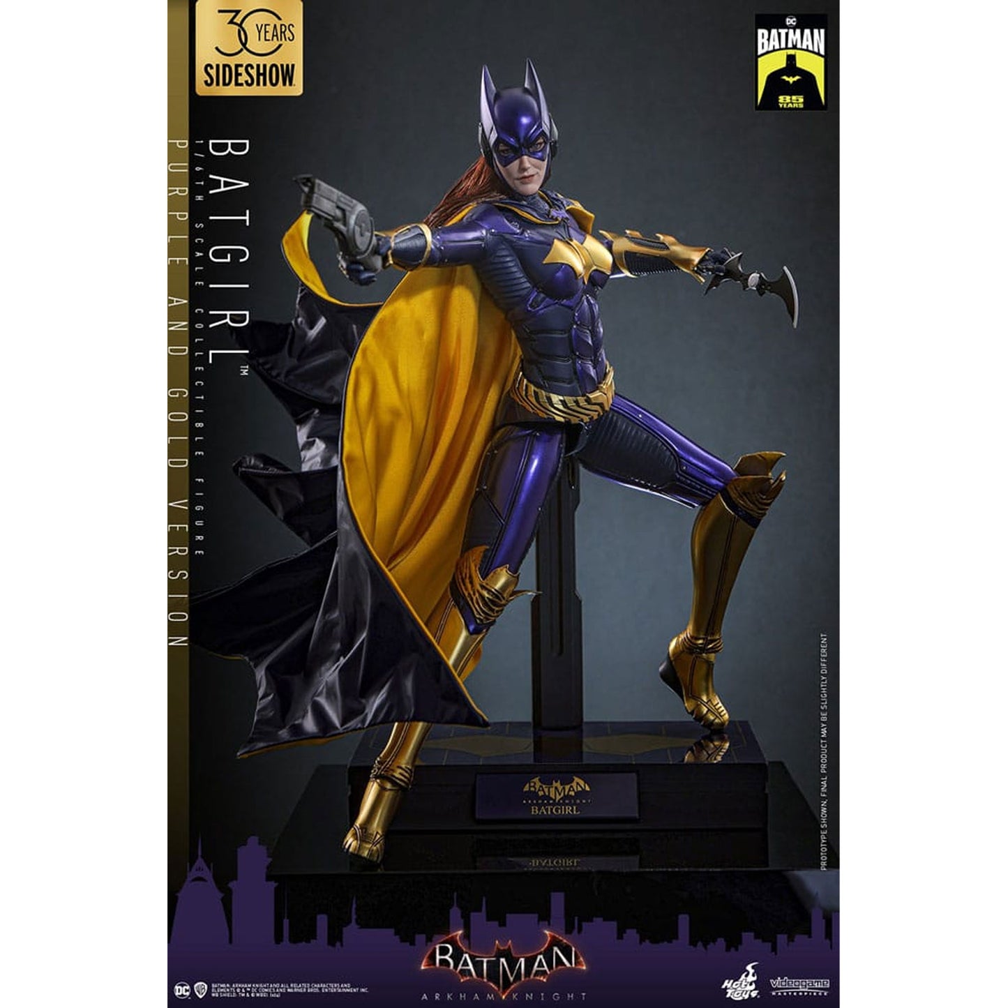 Batman Arkham Knight Videogame Masterpiece Action Figure 1/6 Batgirl (Purple and Gold Version) Exclusive
