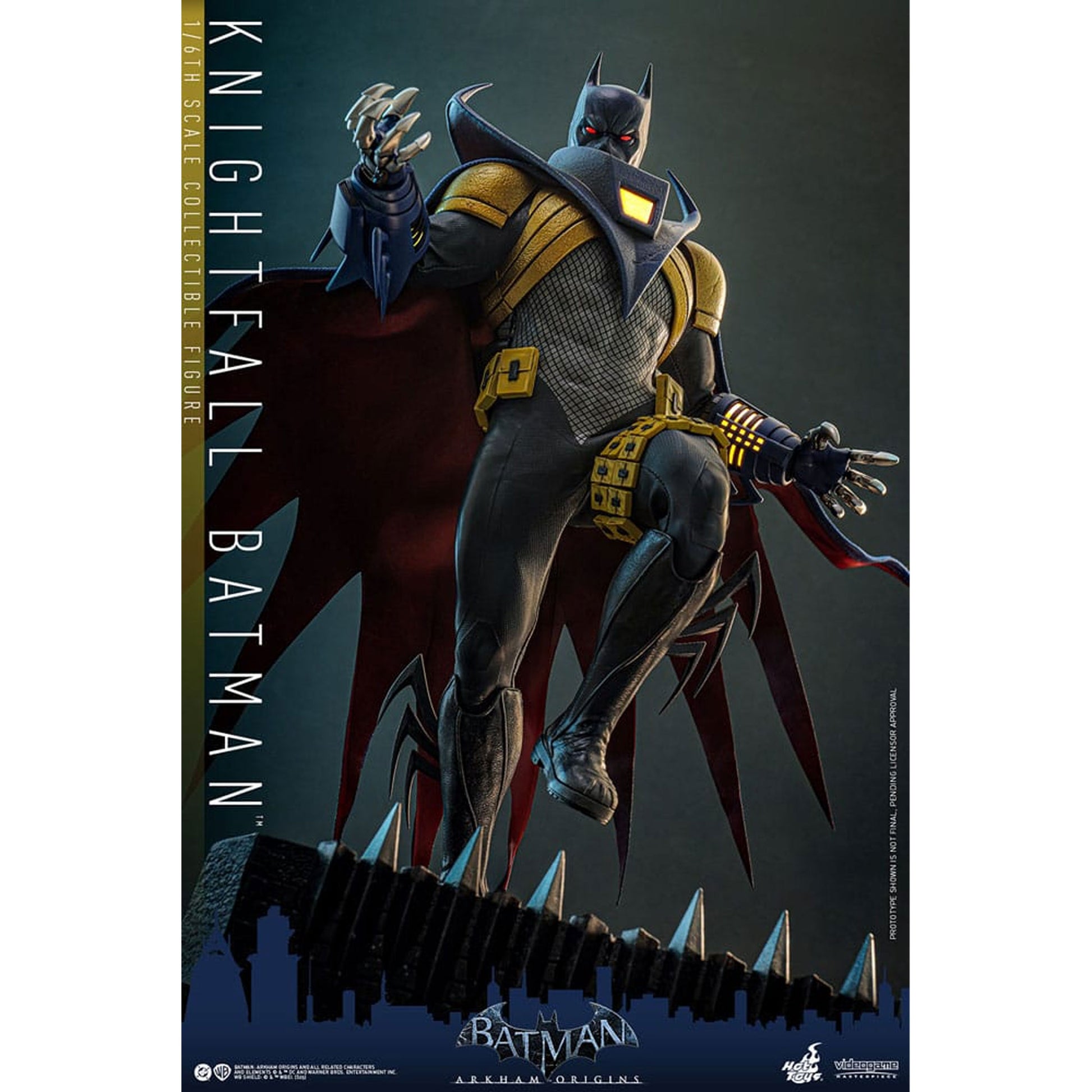 Batman: Arkham Origins Videogame Masterpiece 1/6 Knightfall Batman -Action Figuuri