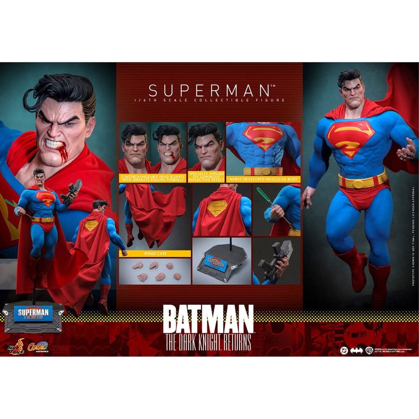 Batman: The Dark Knight Returns Comic Masterpiece 1/6 Superman -Action Figure