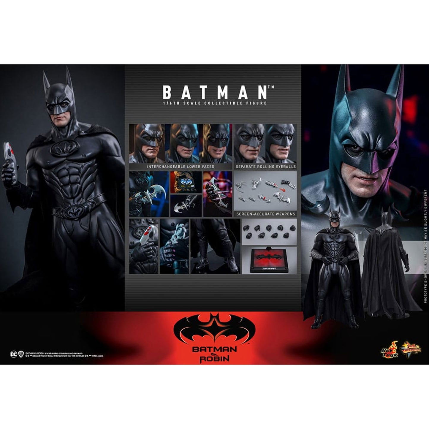 Batman & Robin Movie Masterpiece 1/6 Batman -Action Figure
