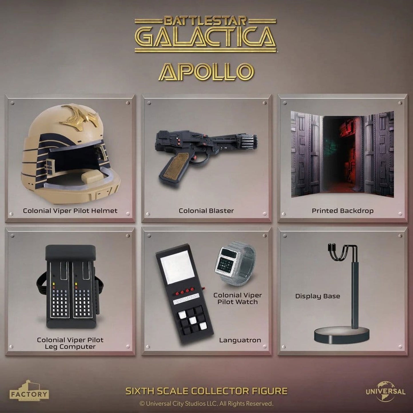 Battlestar Galactica 1/6 Captain Apollo -Action Figure