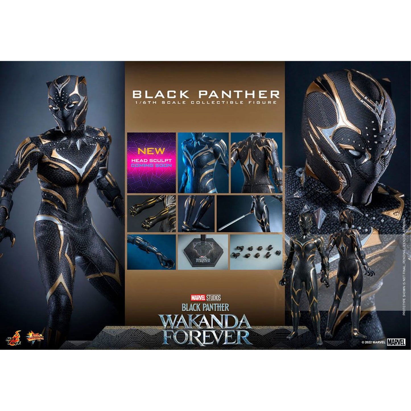 Black Panther: Wakanda Forever Movie Masterpiece 1/6 Black Panther