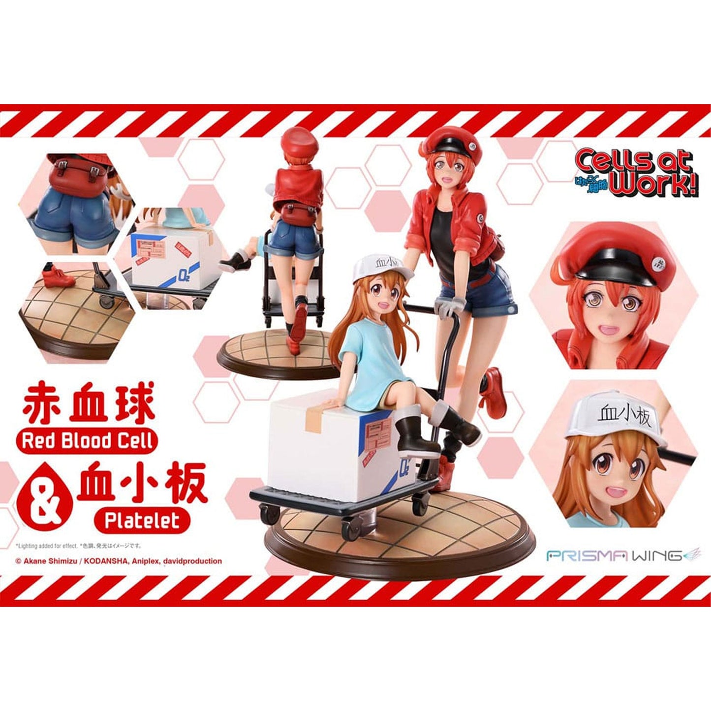 Cells at Work Prisma Wing Red Blood Cell & Platelet -Figuuri