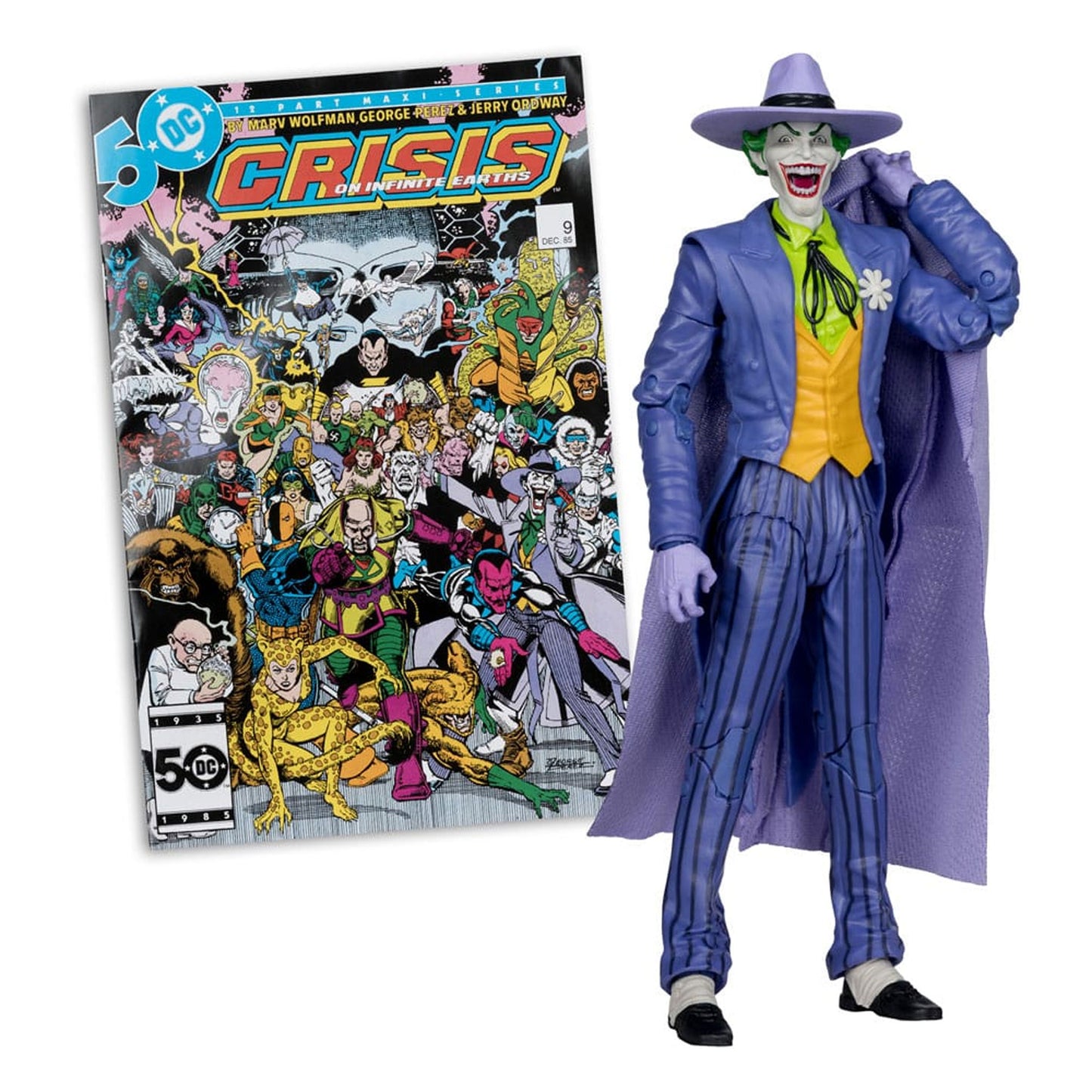 DC Direct Page Punchers Action Figure The Joker (Crisis on Infinite Earths)