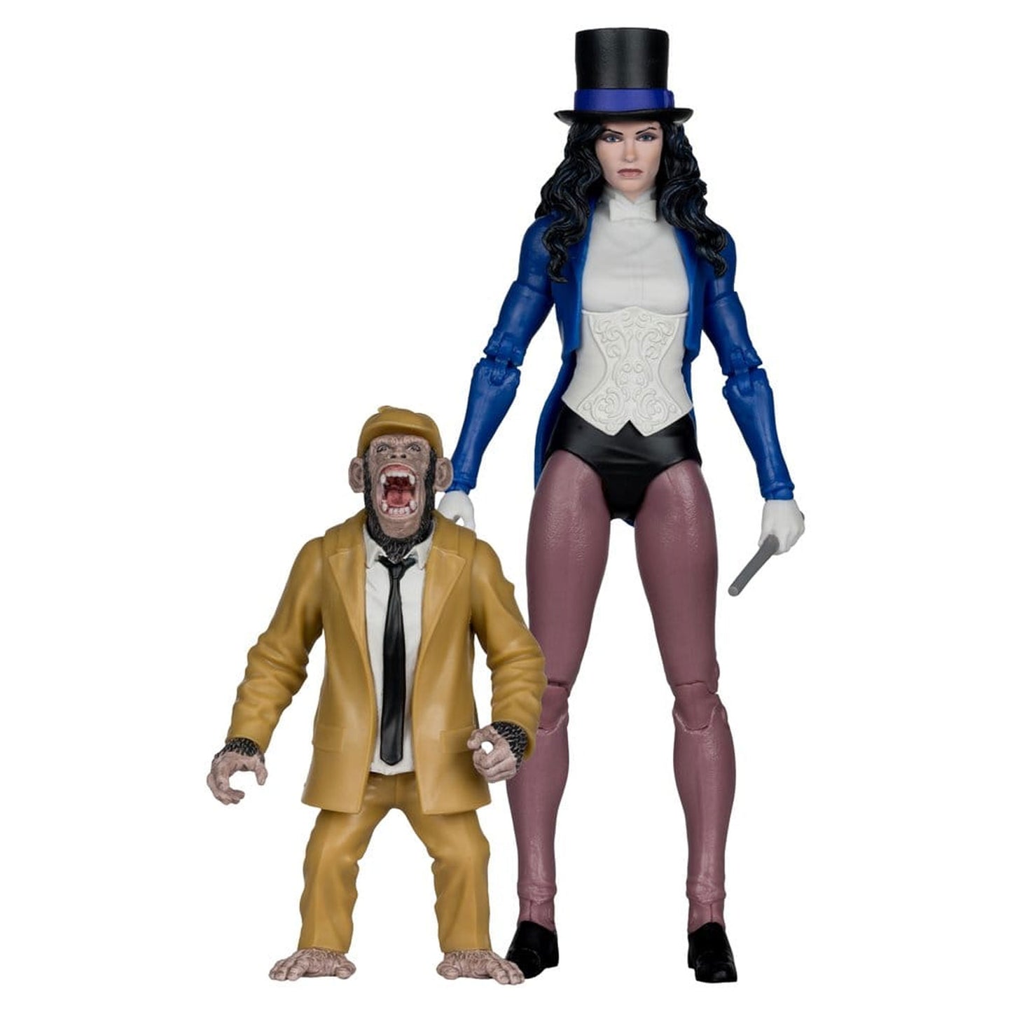 DC Multiverse McFarlane Zatanna with Detective Chimp Collector Edition #53 -Action Figure
