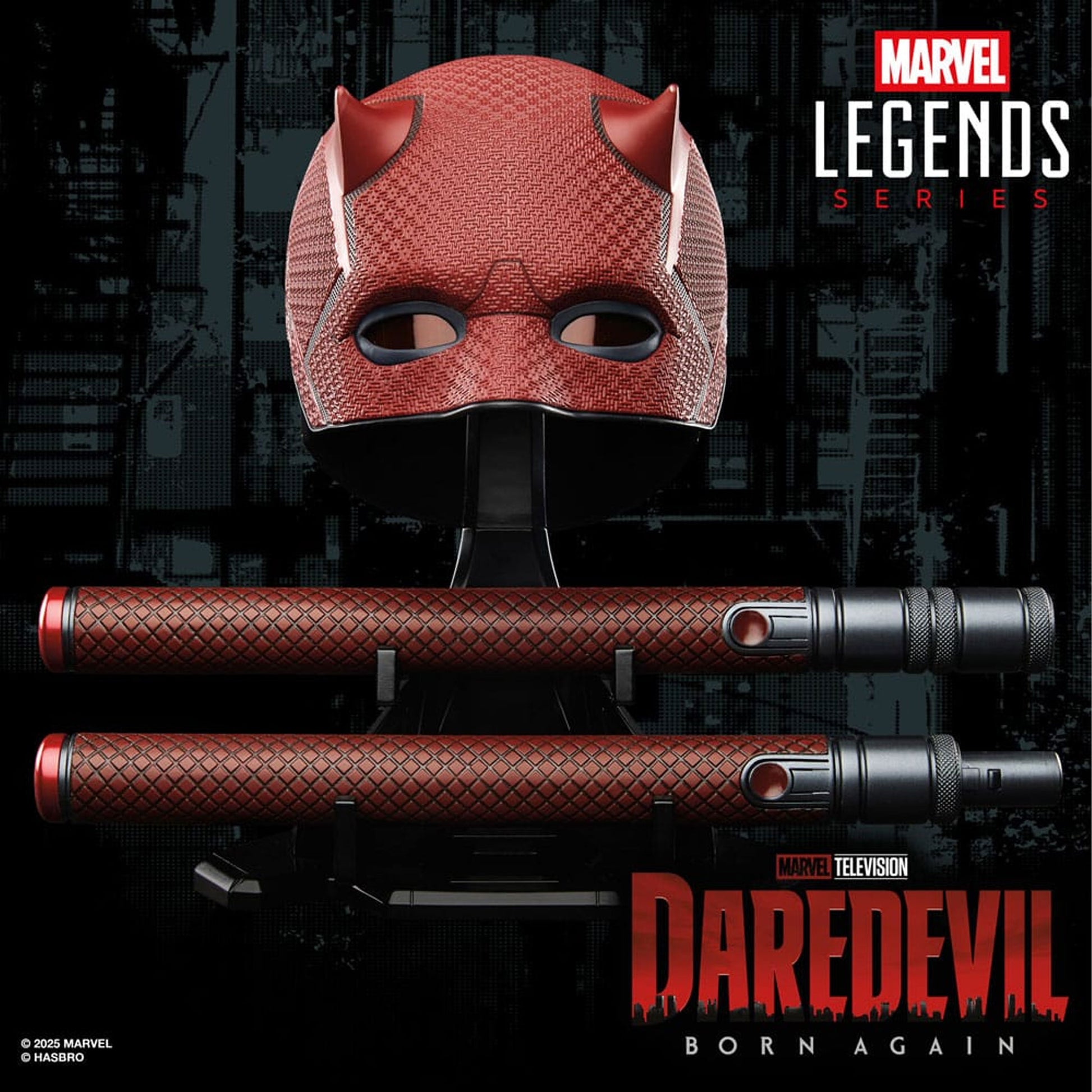 Daredevil: Born Again Premium Roleplay Mask and Billy Club -Replica