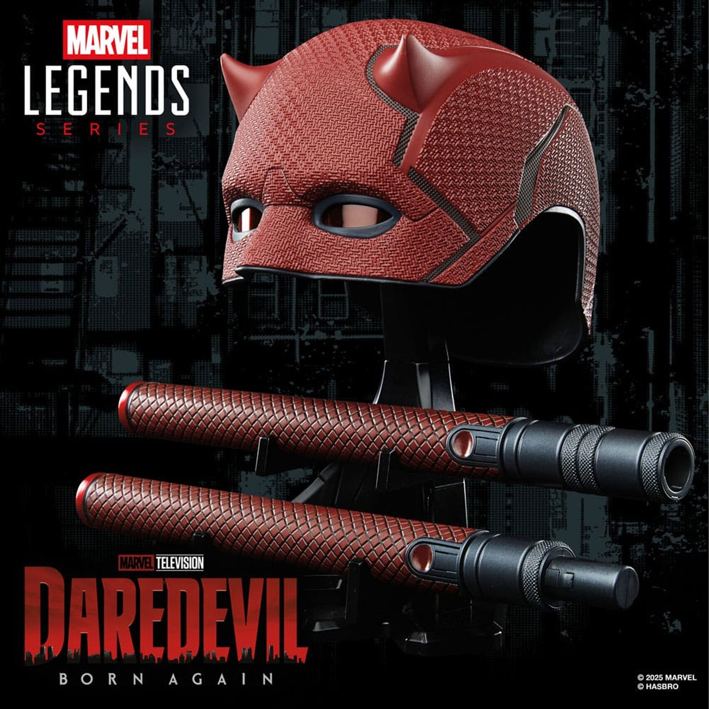Daredevil: Born Again Premium Roleplay Mask and Billy Club -Replica