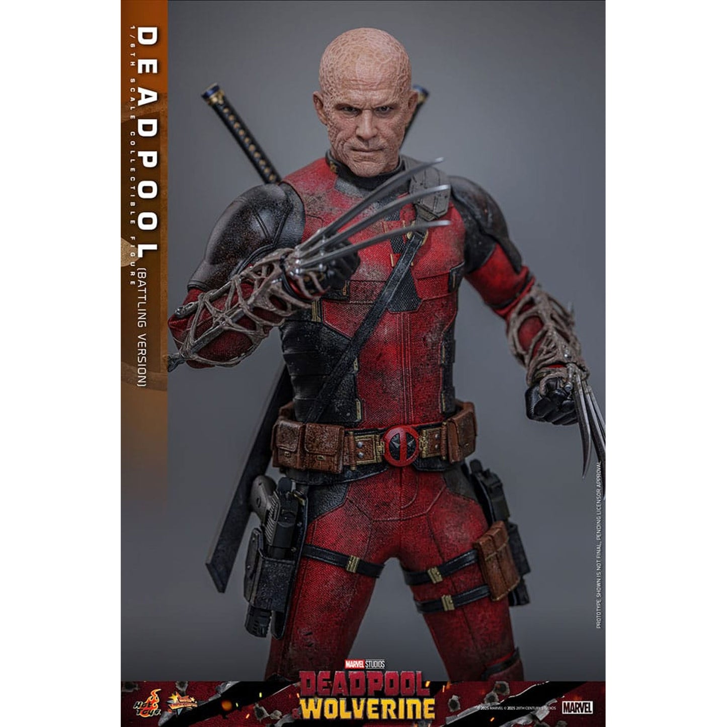 Deadpool & Wolverine Movie Masterpiece 1/6 Deadpool (Battling Version) -Action Figure