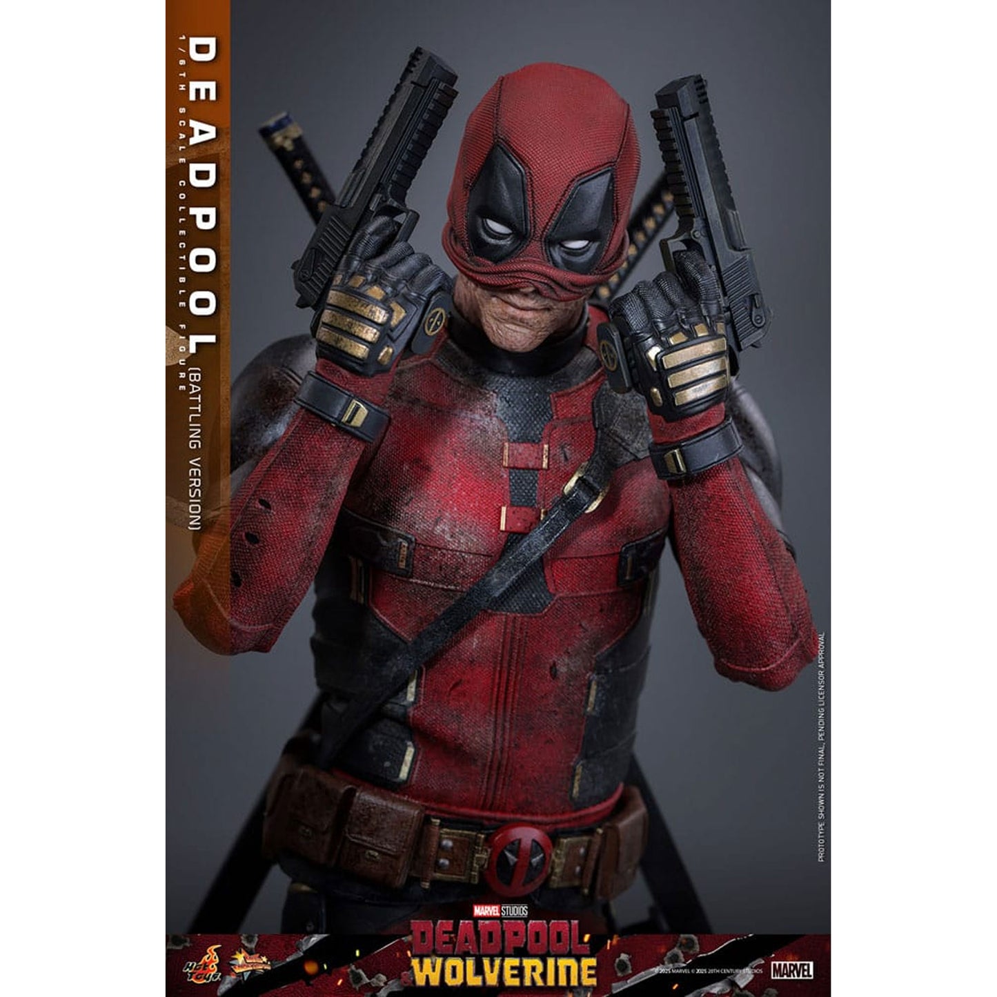 Deadpool & Wolverine Movie Masterpiece 1/6 Deadpool (Battling Version) -Action Figure