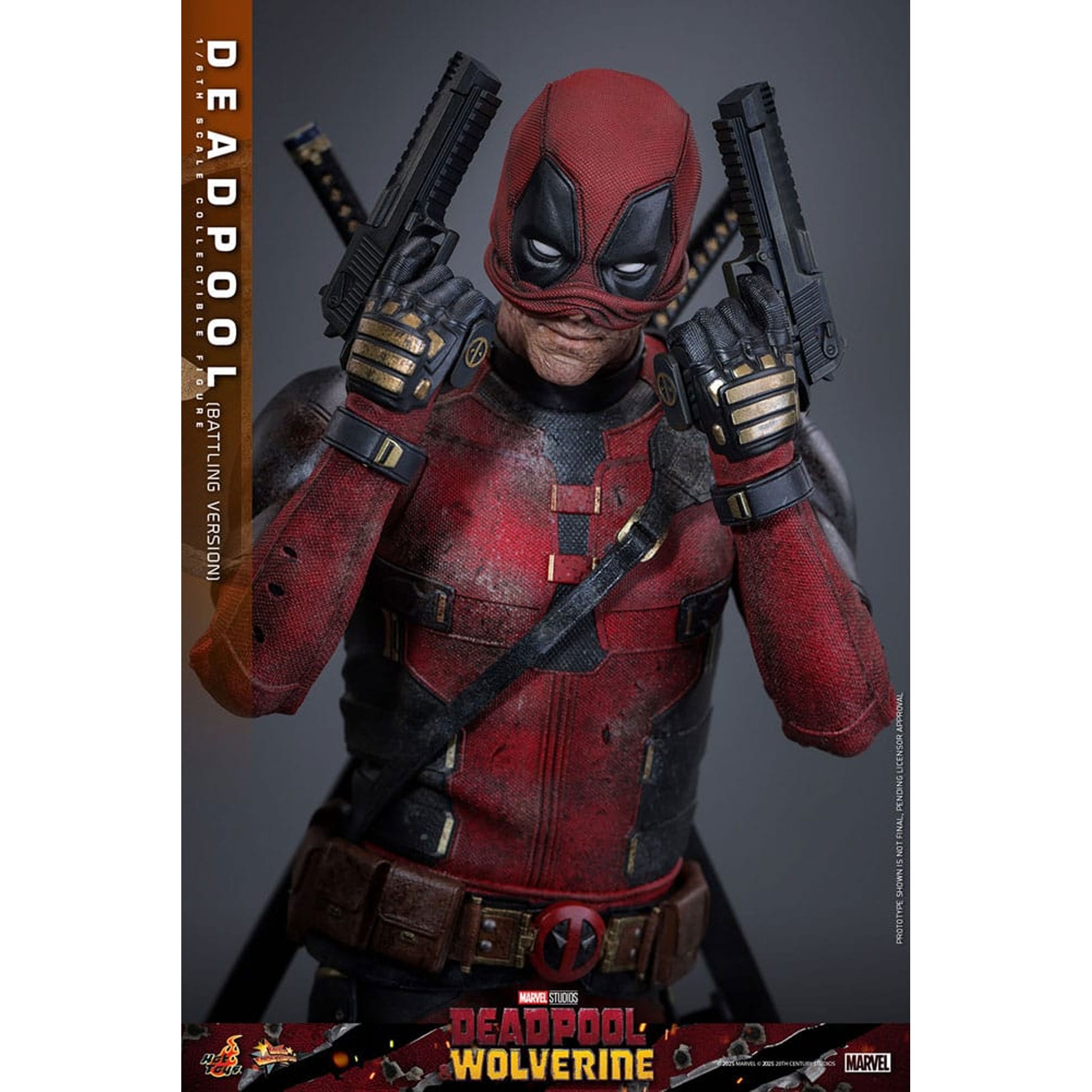 Deadpool & Wolverine Movie Masterpiece 1/6 Deadpool (Battling Version) -Action Figure