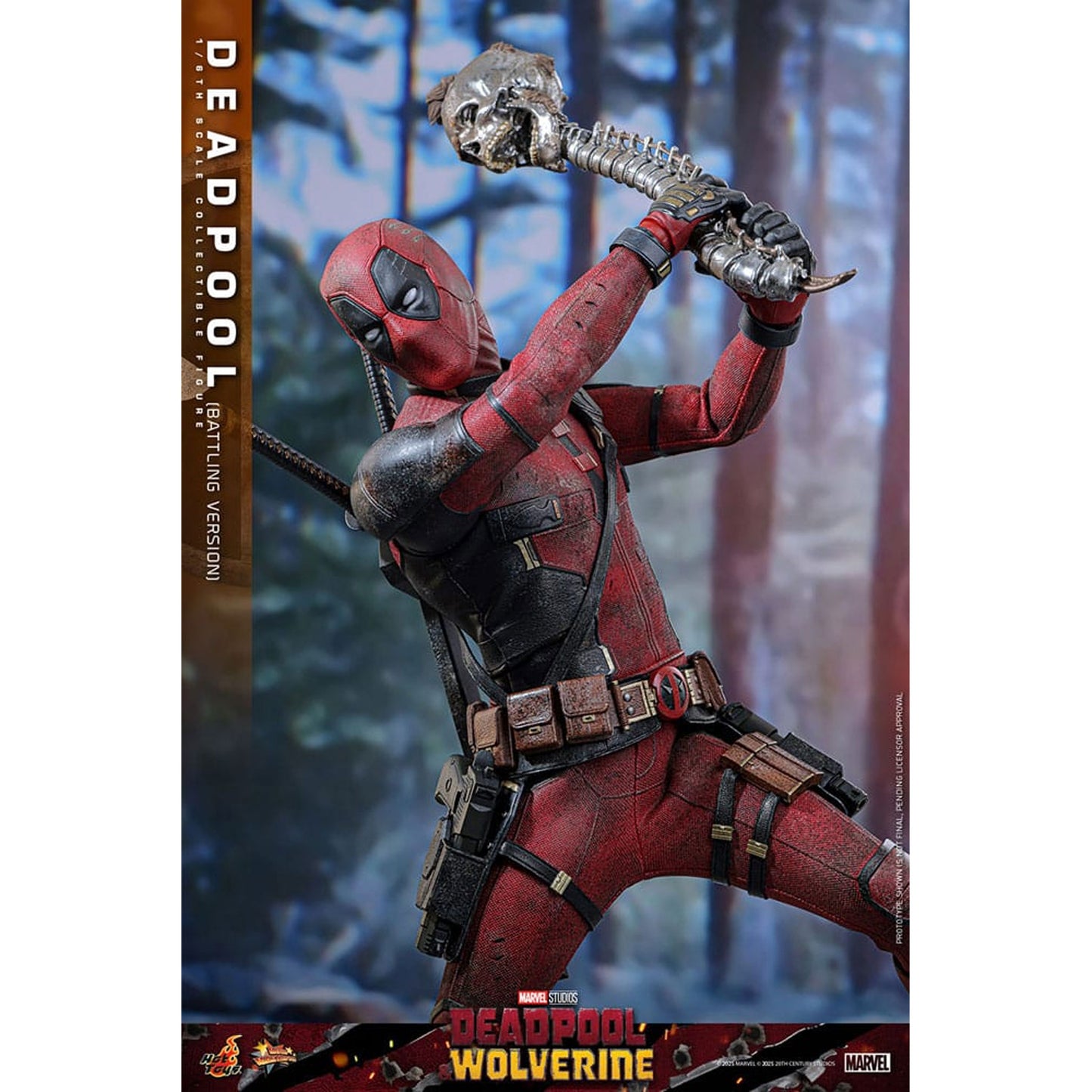 Deadpool & Wolverine Movie Masterpiece 1/6 Deadpool (Battling Version) -Action Figure