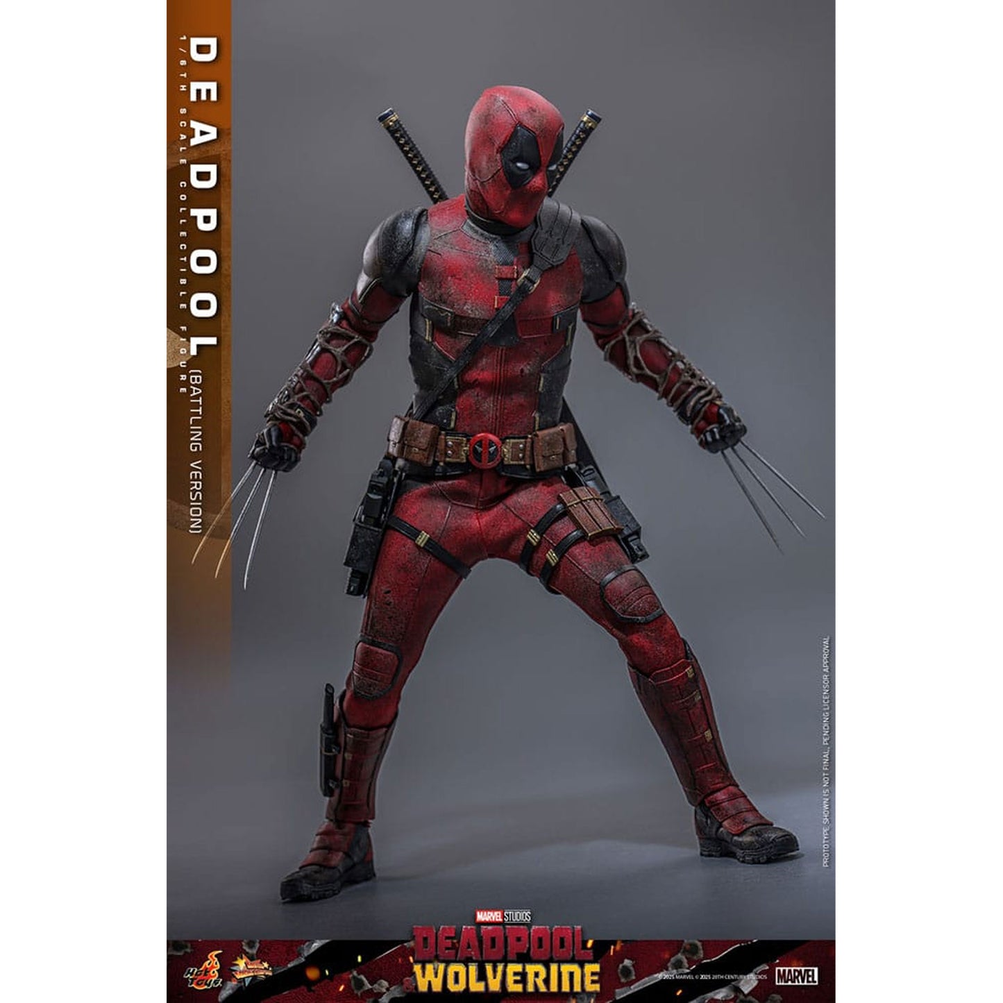 Deadpool & Wolverine Movie Masterpiece 1/6 Deadpool (Battling Version) -Action Figure