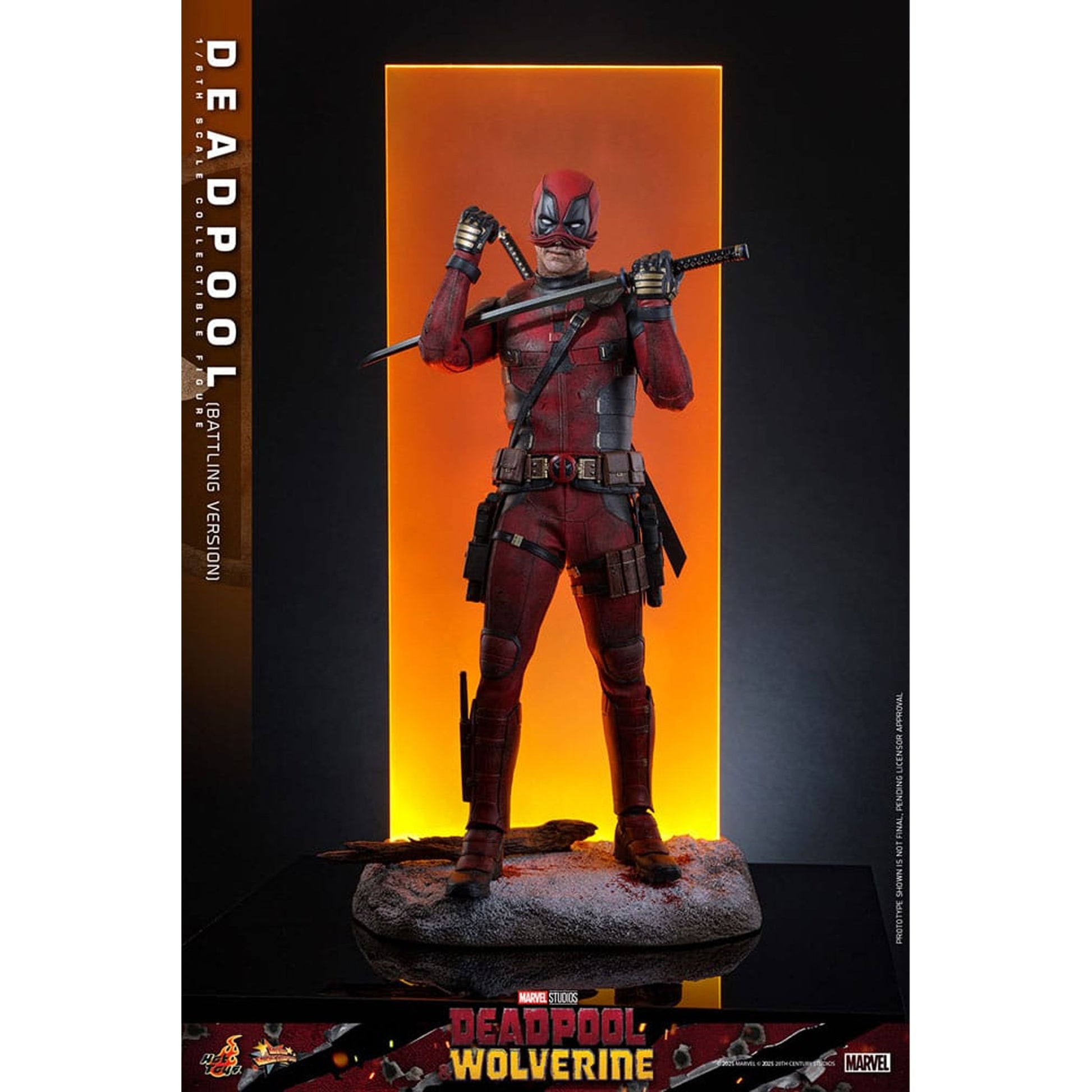Deadpool & Wolverine Movie Masterpiece 1/6 Deadpool (Battling Version) -Action Figure