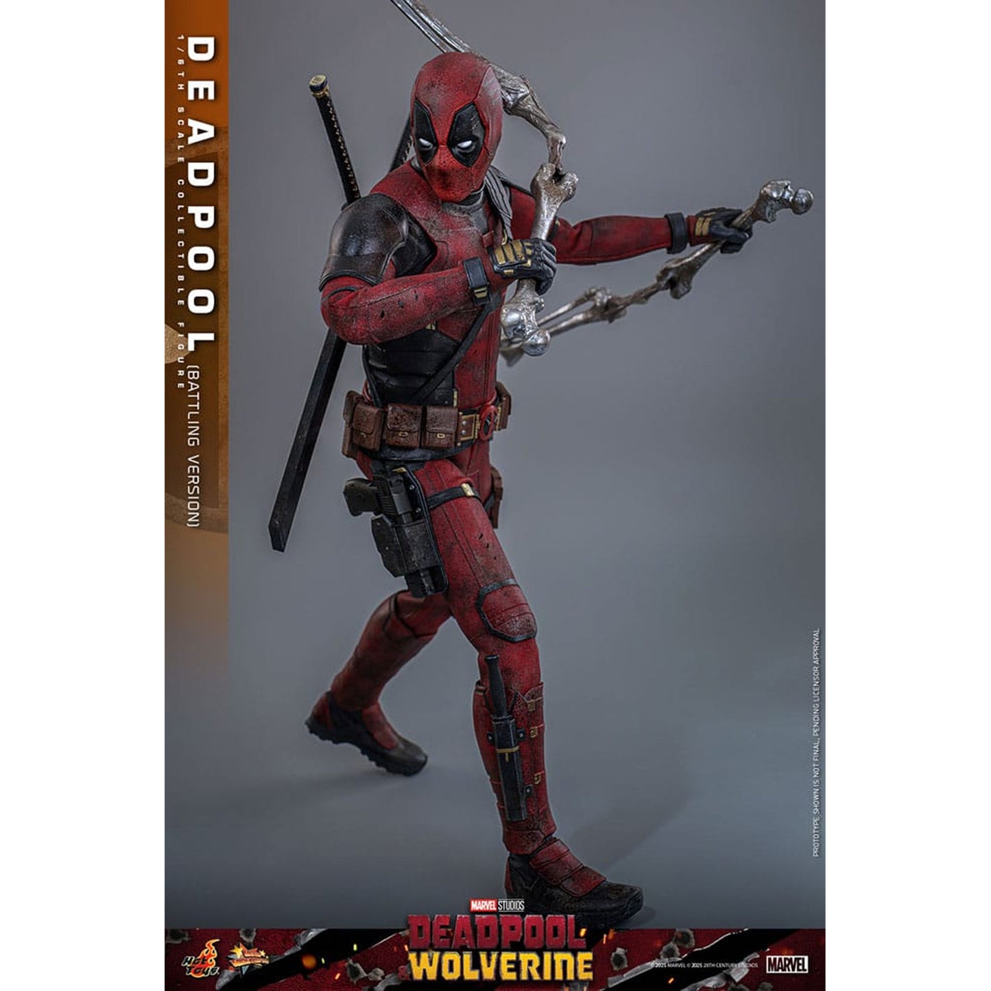 Deadpool & Wolverine Movie Masterpiece 1/6 Deadpool (Battling Version) -Action Figure