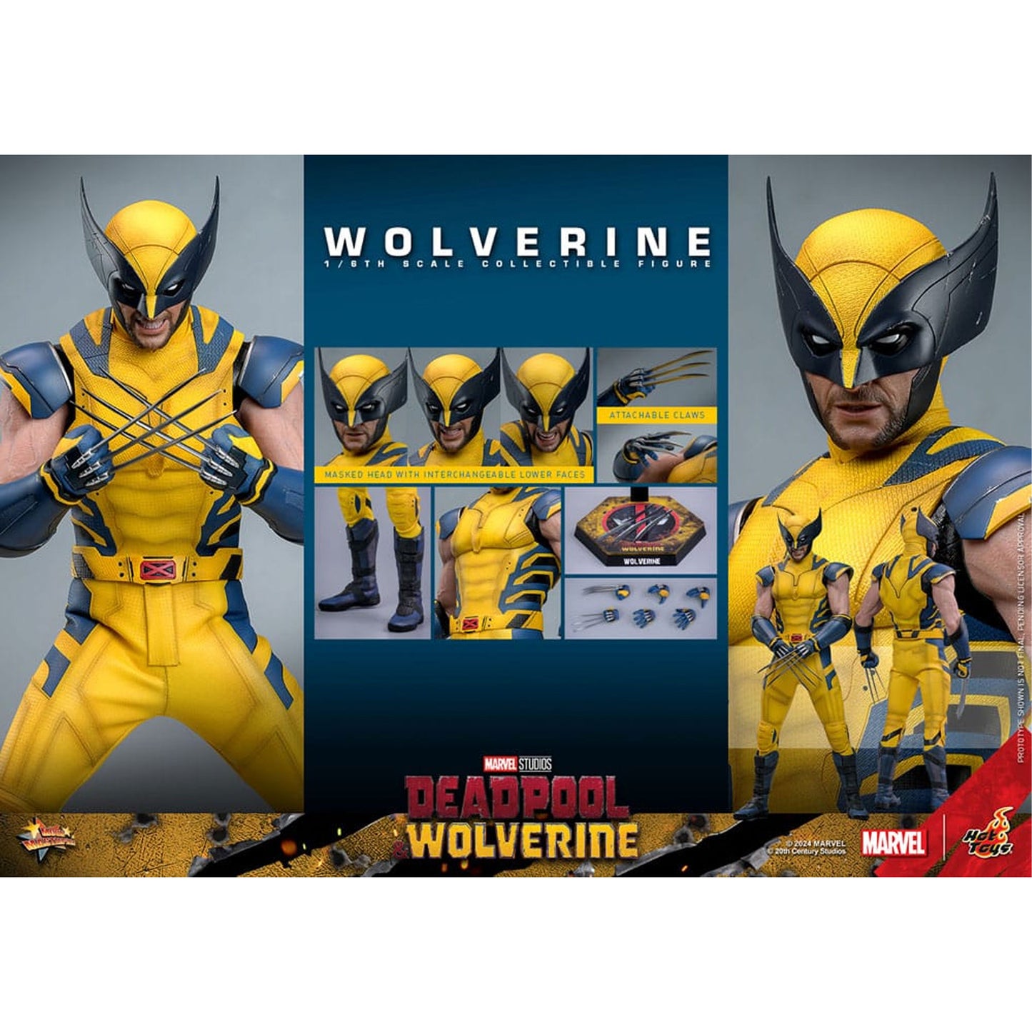 Deadpool & Wolverine Movie Masterpiece 1/6 Wolverine -Action Figure