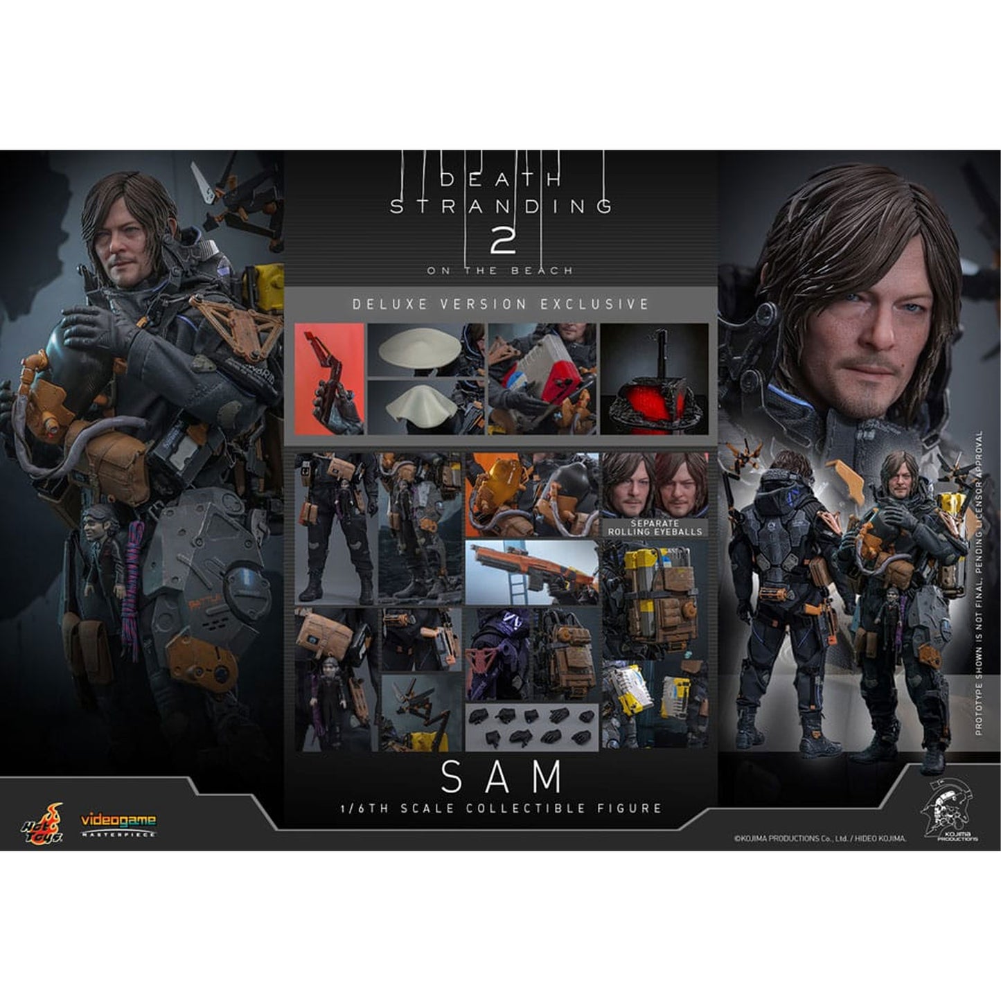 Death Stranding 2: On the Beach Videogame Masterpiece Action Figure 1/6 Sam (Deluxe Version)