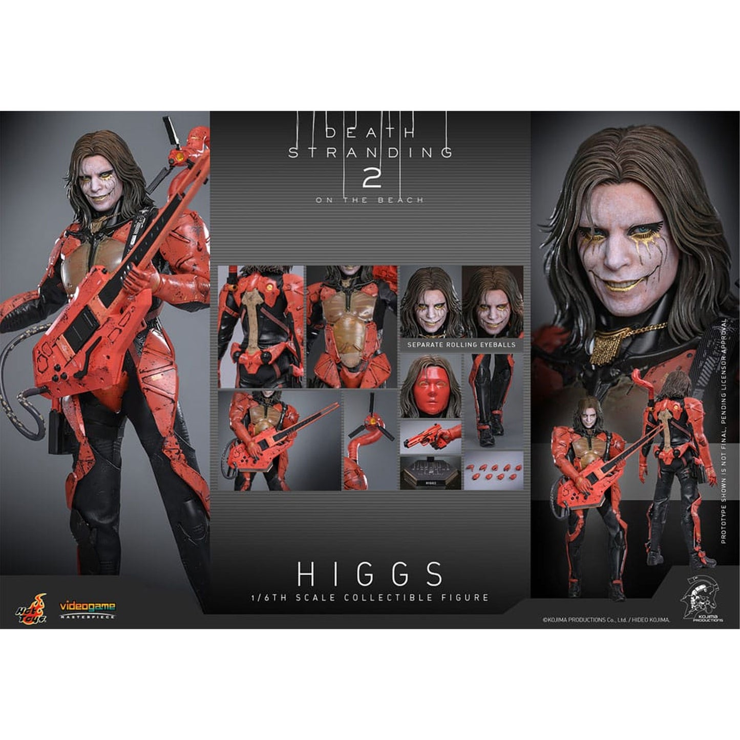 Death Stranding 2: On the Beach Videogame Masterpiece 1/6 Higgs 33 cm -Action Figure