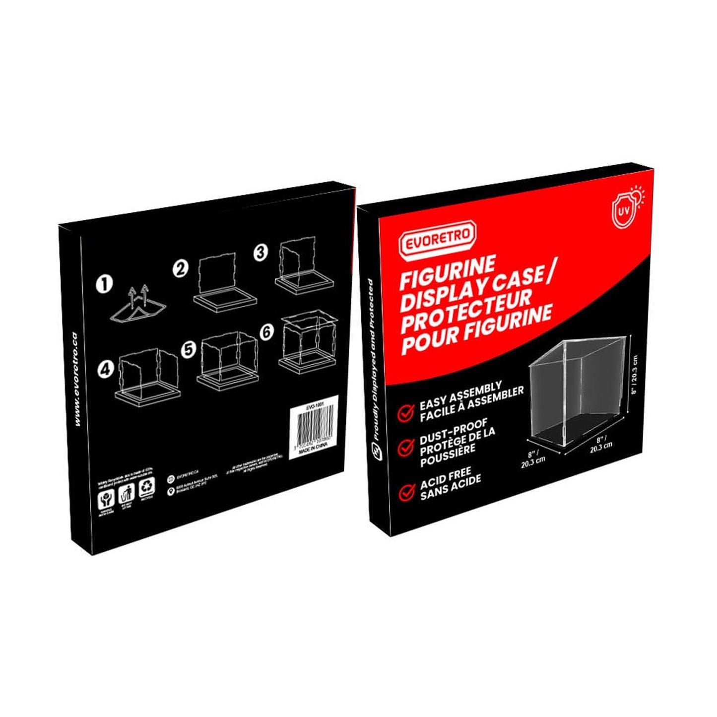 Evoretro Acrylic Modular Display Case 20 cm -Kotelo