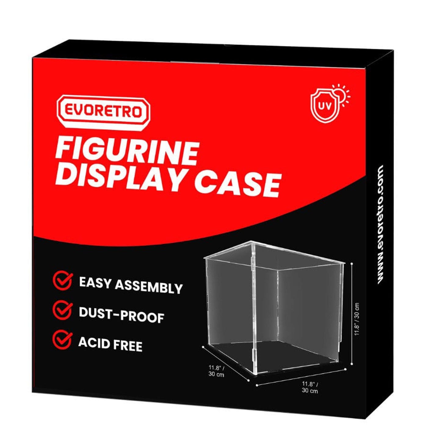 Evoretro Acrylic Modular Display Case 30 cm -Kotelo