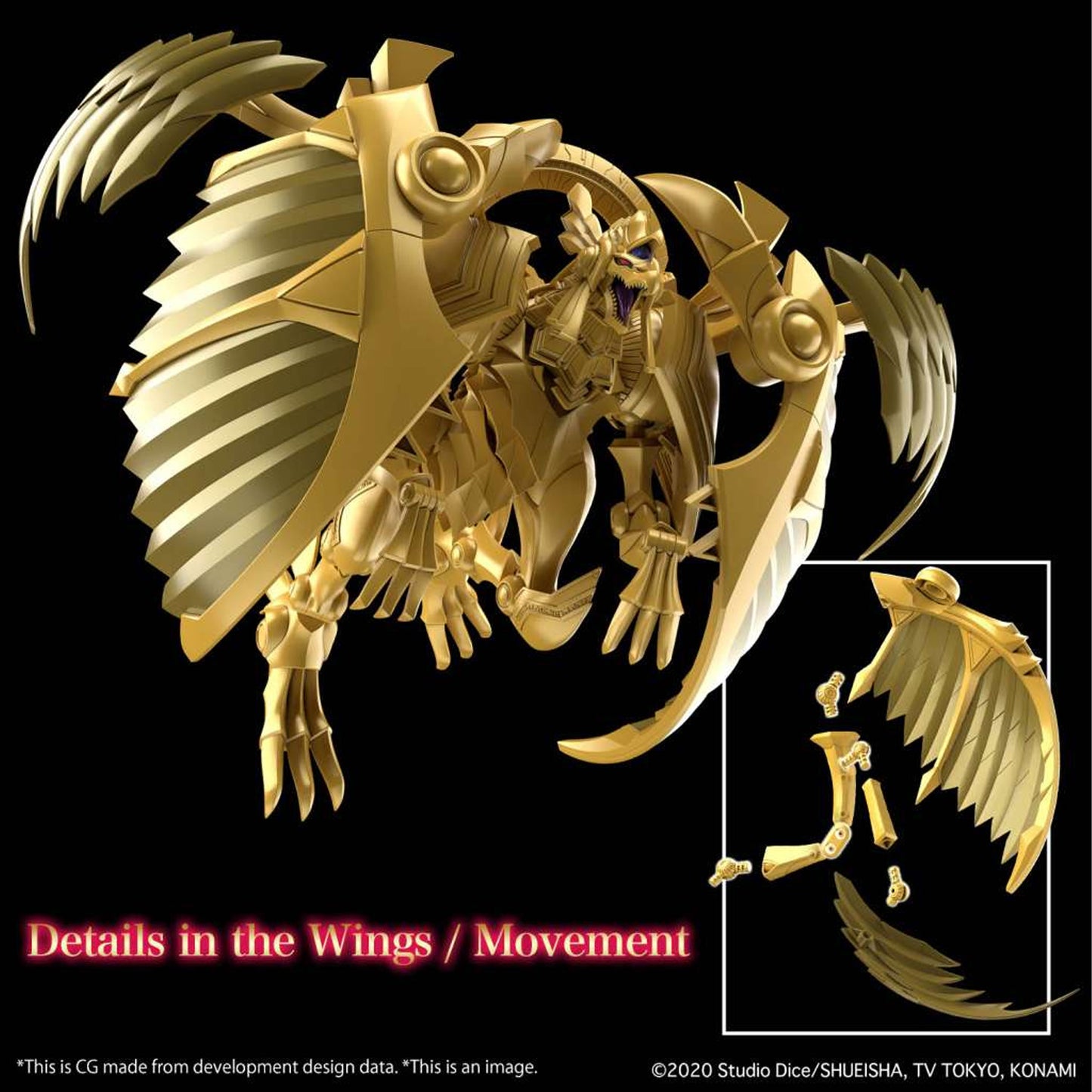 Figure Rise Amplified Egyptian God The Winged Dragon Of Ra -Model kit