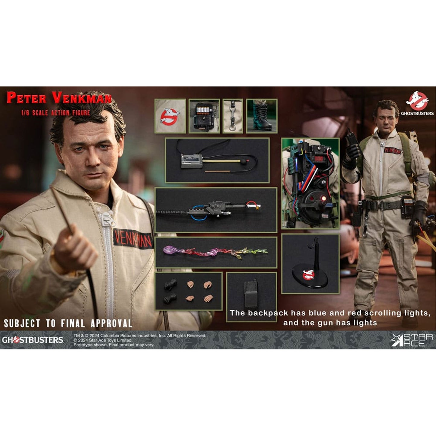 Ghostbusters (1984) 1/6 Peter Venkman
