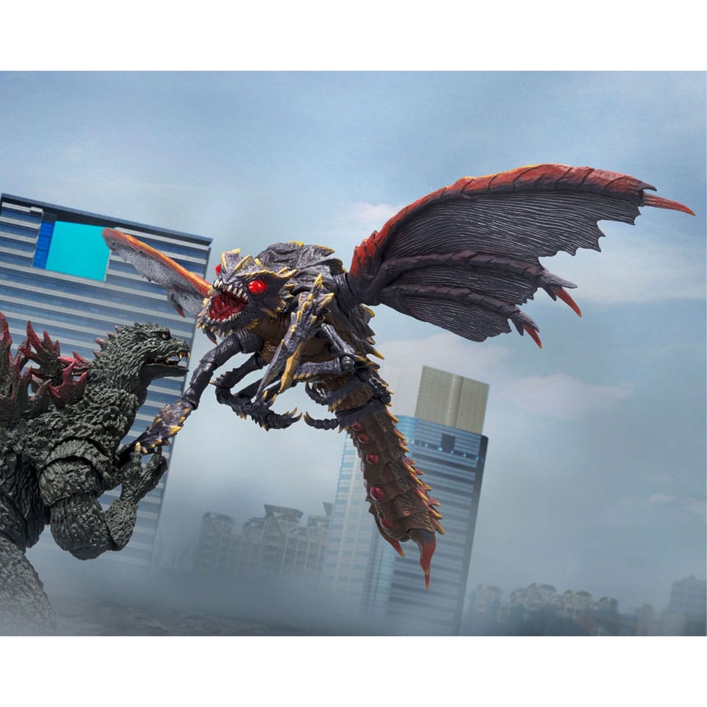 Godzilla S.H. Monster Arts Action Figure Megaguirus Evolution Set