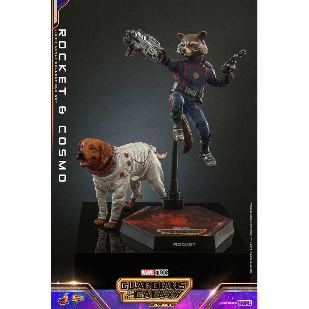 Guardians of the Galaxy Vol. 3 Movie Masterpiece 1/6 Rocket & Cosmo -Action Figuuri
