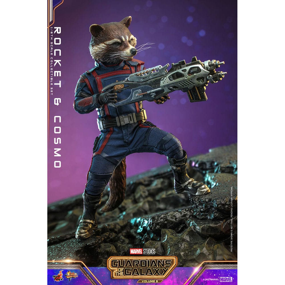 Guardians of the Galaxy Vol. 3 Movie Masterpiece 1/6 Rocket & Cosmo -Action Figuuri