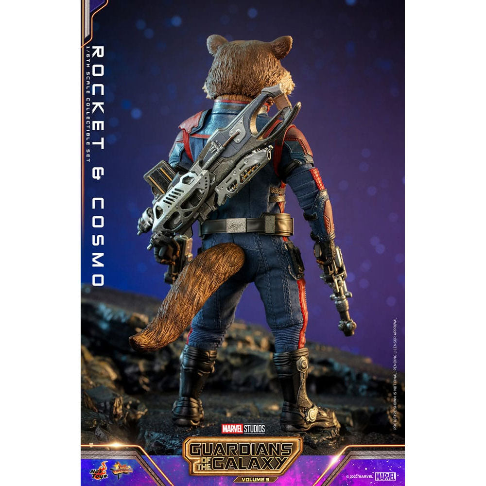 Guardians of the Galaxy Vol. 3 Movie Masterpiece 1/6 Rocket & Cosmo -Action Figuuri
