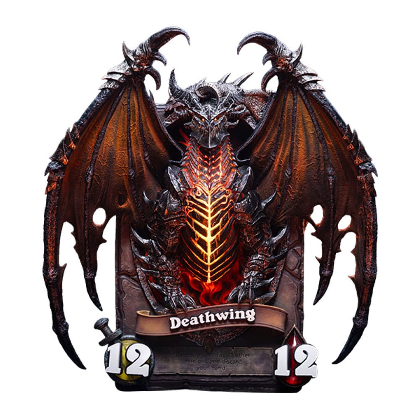 Hearthstone 3D Art Frame Statue Deathwing