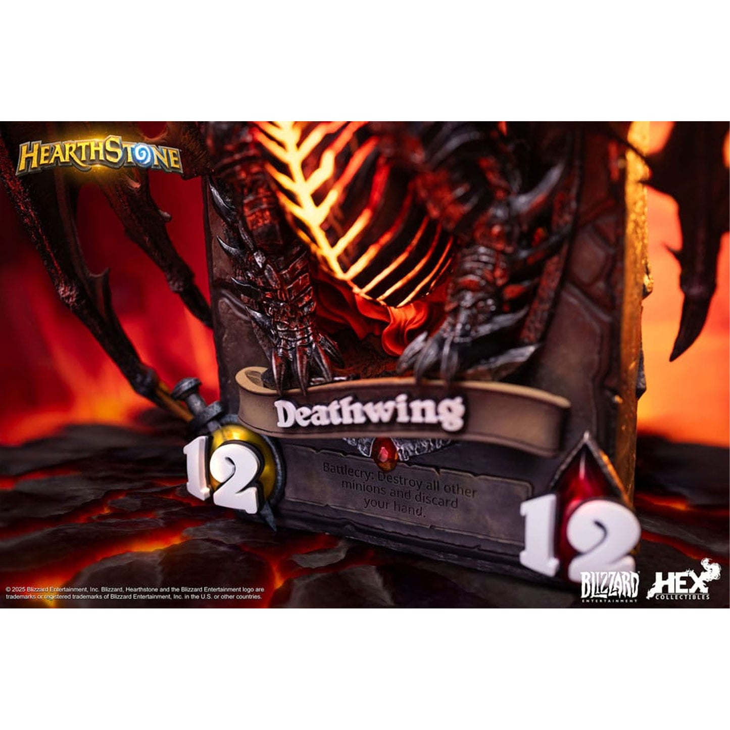 Hearthstone 3D Art Frame Statue Deathwing