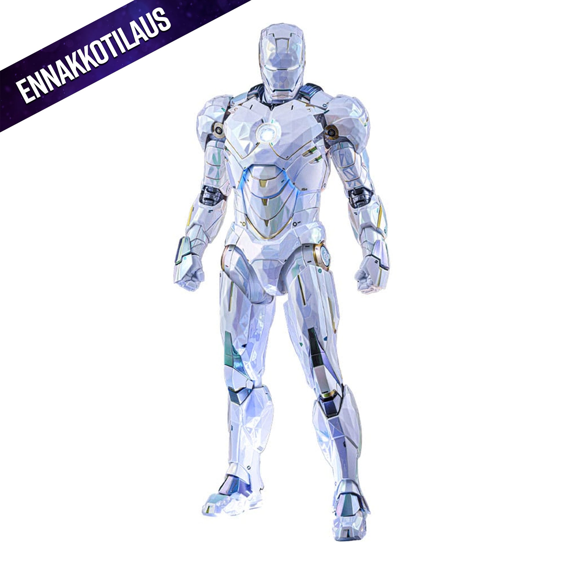 Iron Man 2 Movie Masterpiece Diecast 1/6 Iron Man Mark IV (Sub-Zero Fractal Armor) Hot Toys Exclusive -Action Figuuri