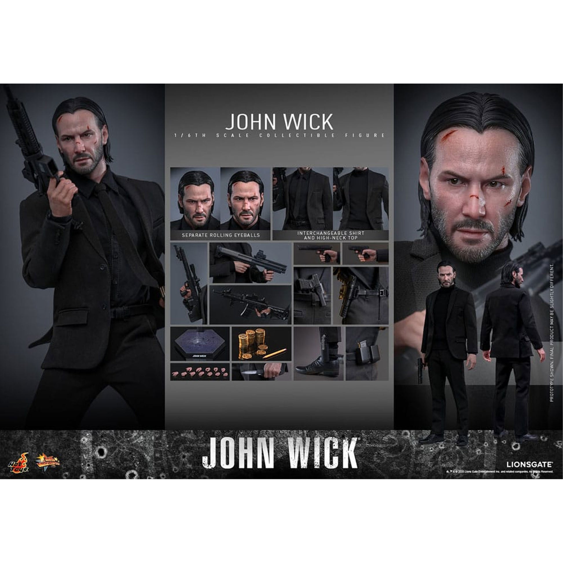 John Wick Movie Masterpiece 1/6 John Wick -Action Figuuri