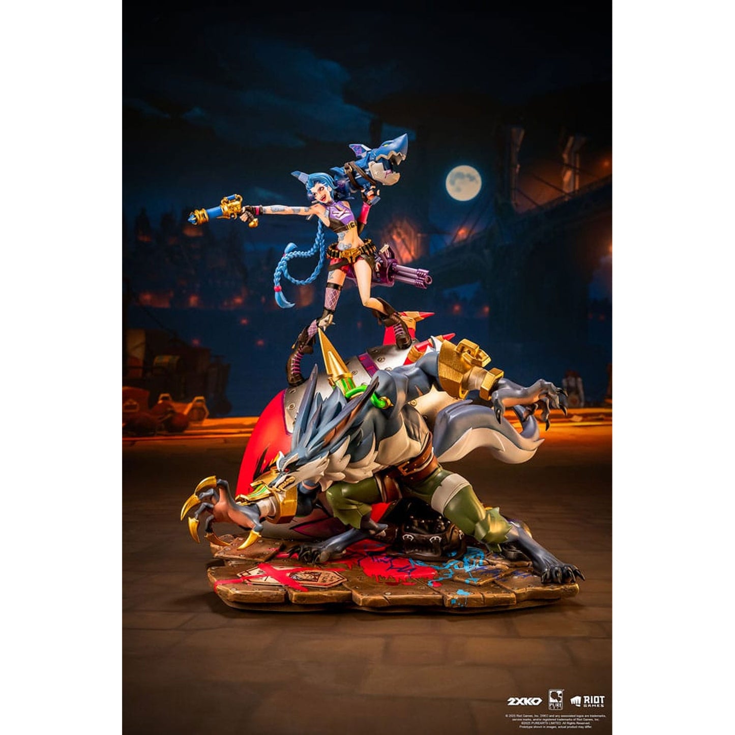 League-of-Legends-Statue-2XKO-Jinx-_-Warwick-Diorama-37-cm_animekauppa_Anigen -Figuuri