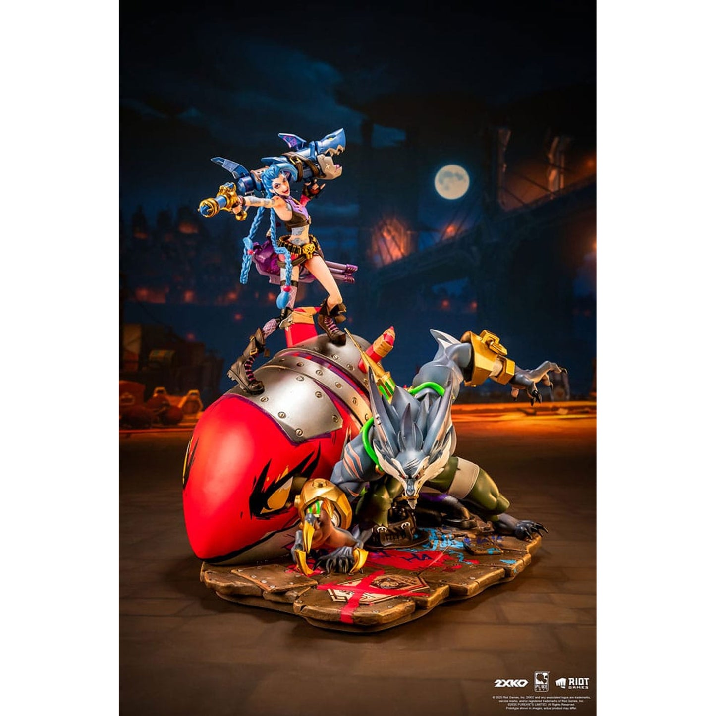 League-of-Legends-Statue-2XKO-Jinx-_-Warwick-Diorama-37-cm_animekauppa_Anigen -Figuuri