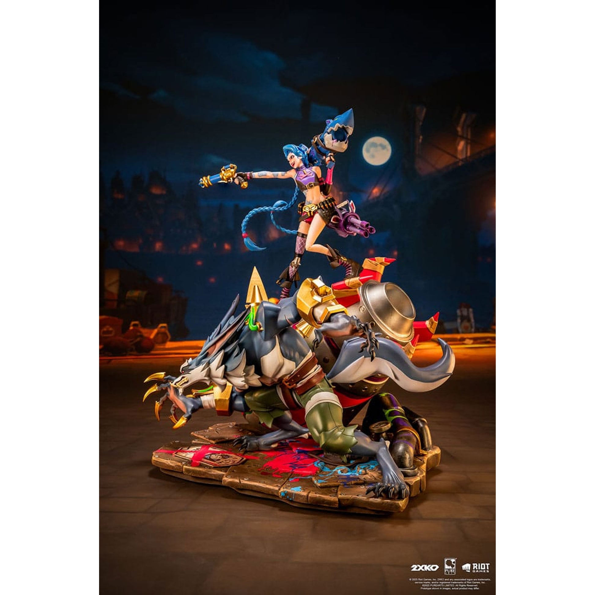 League-of-Legends-Statue-2XKO-Jinx-_-Warwick-Diorama-37-cm_animekauppa_Anigen -Figuuri